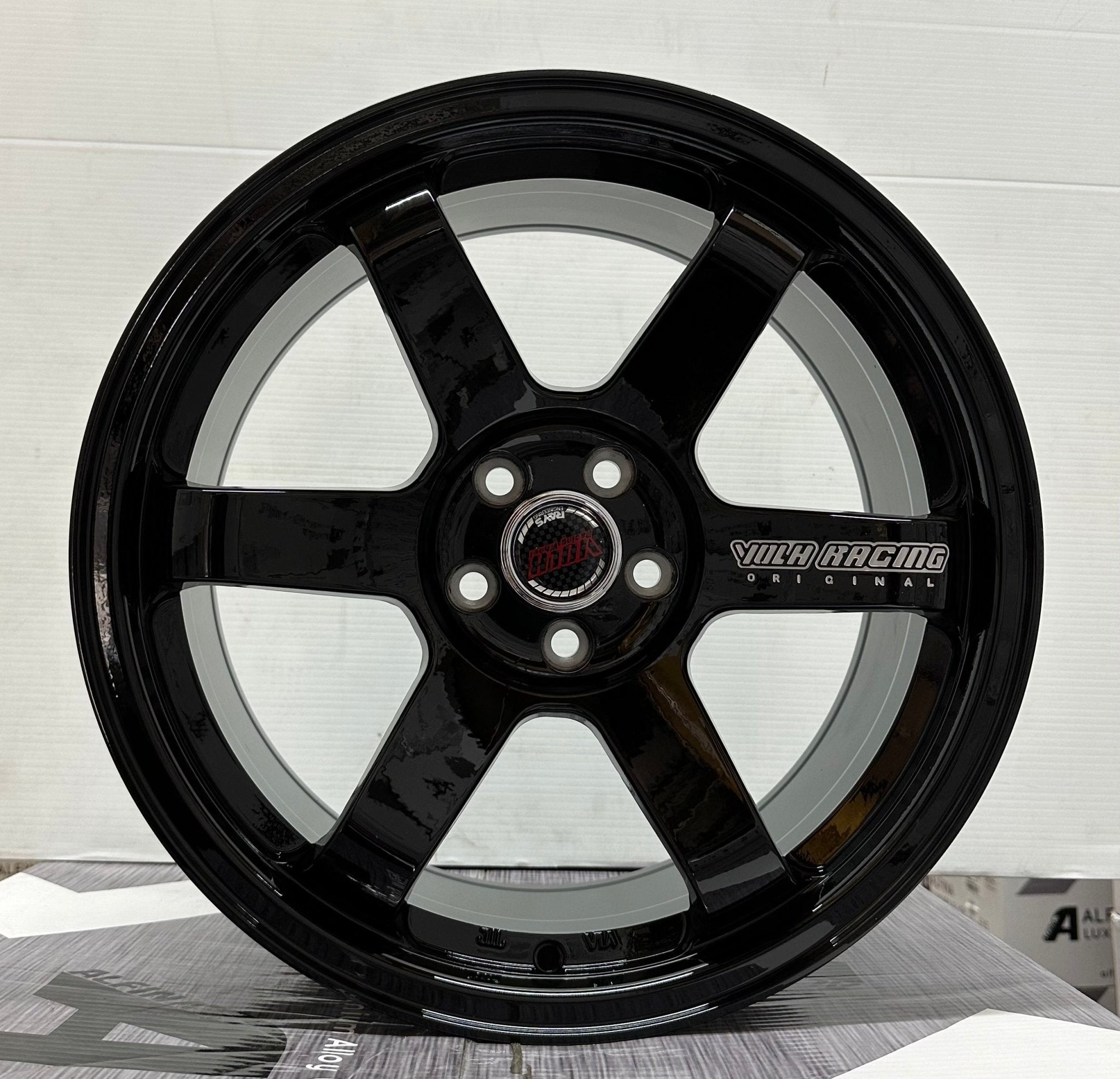 ZS - 108 SW158 STYLE 18x8.5 5x100 GLOSS BLACK LETTERING - Gun Hill Tire House (WTW - WHOLESALE TIRES & WHEELS)