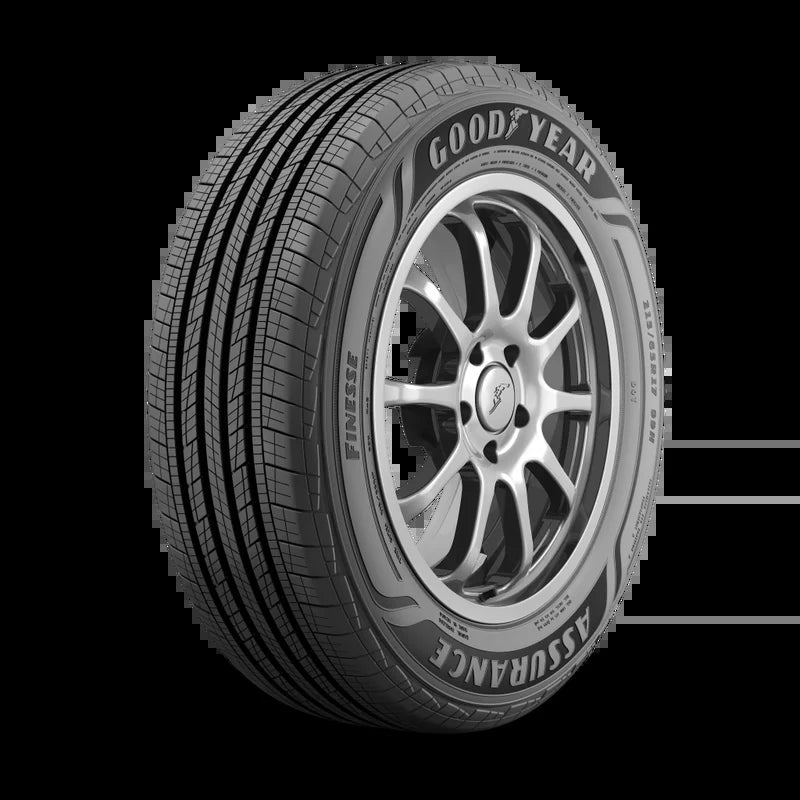 225/65R17 Goodyear Assurance Finesse All Season 102H Passenger Tire - Gun Hill Tire House (WTW - WHOLESALE TIRES & WHEELS)