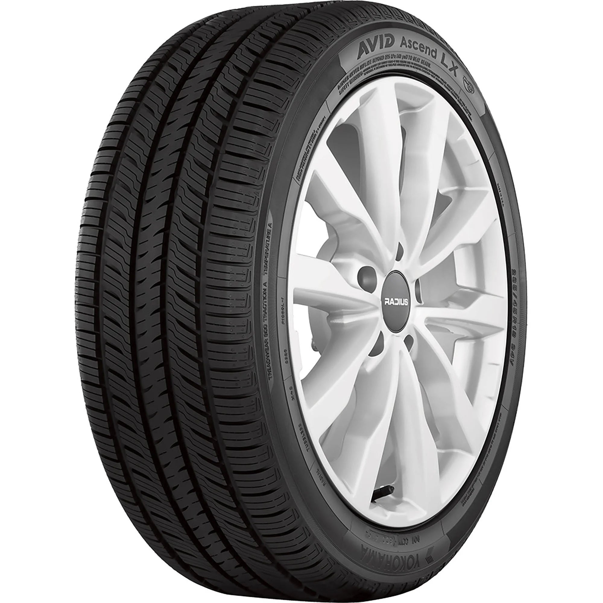 225/55R18/4 Yokohama Avid Ascend LX 98H BW All Season Tire - Gun Hill Tire House (WTW - WHOLESALE TIRES & WHEELS)
