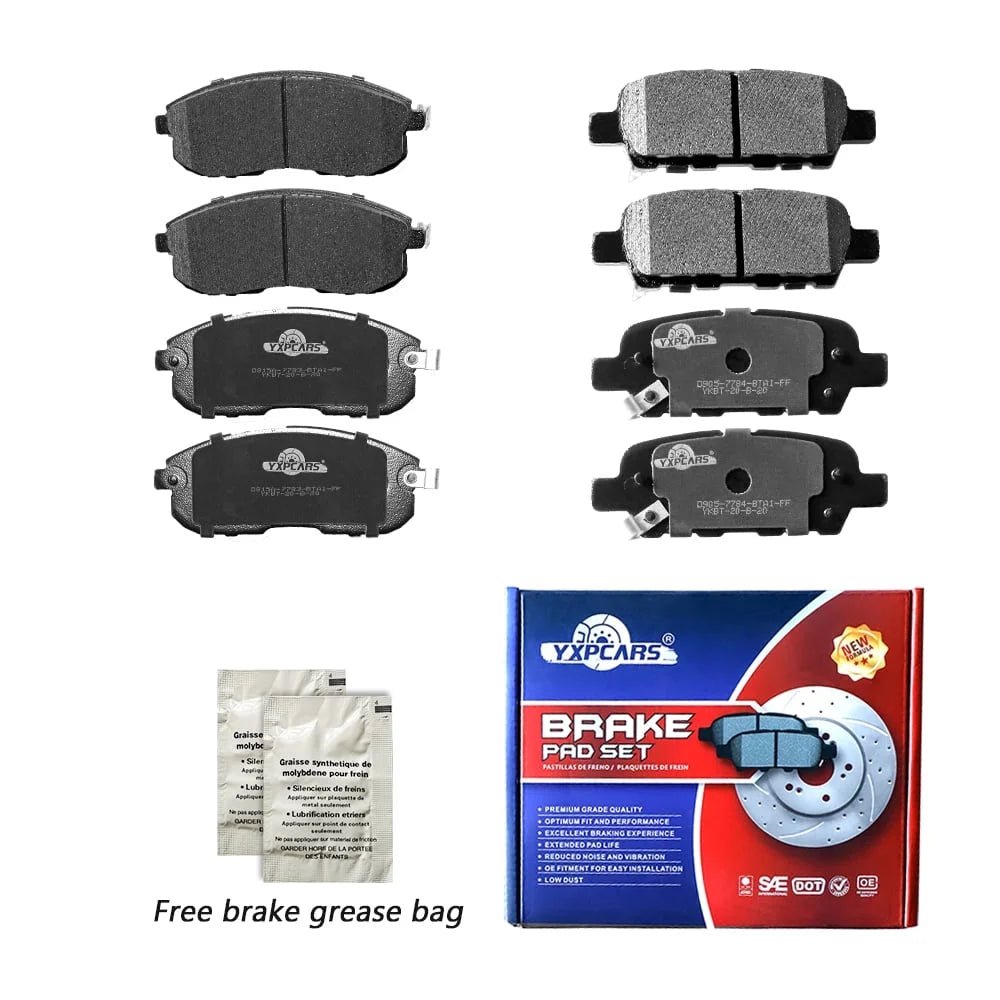 Front & Rear Disc Ceramic Brake Pads for 2002 - 2012 Nissan Altima 2011 - 2017 Juke - Gun Hill Tire House (WTW - WHOLESALE TIRES & WHEELS)