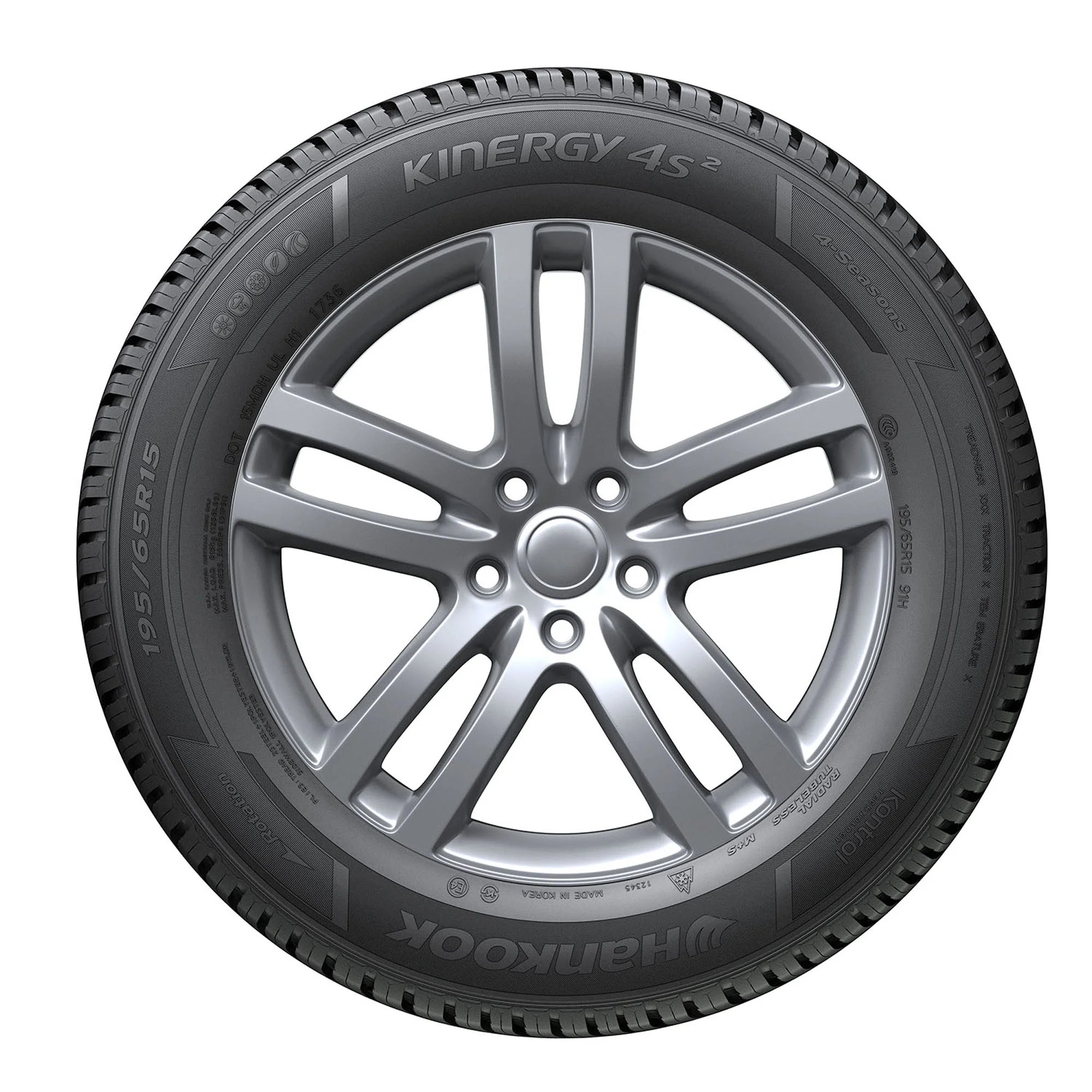 225/50R17 Hankook Kinergy 4S2 (H750) All Weather 98V XL Passenger Tire - Gun Hill Tire House (WTW - WHOLESALE TIRES & WHEELS)