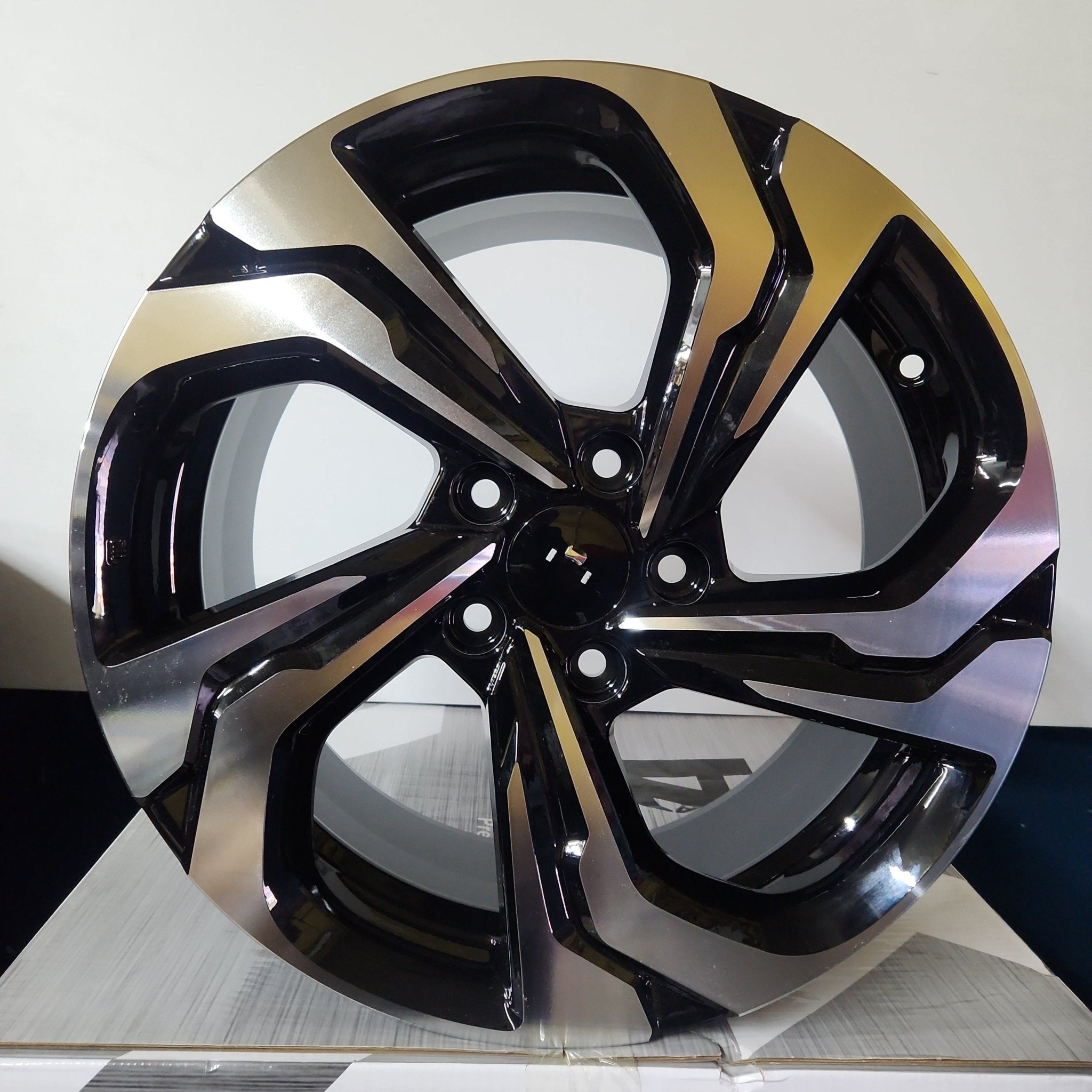 W323 WHEELS 17X7.5 5X114.3 BLACK MACHINED FACE - Gun Hill Tire House (WTW - WHOLESALE TIRES & WHEELS)