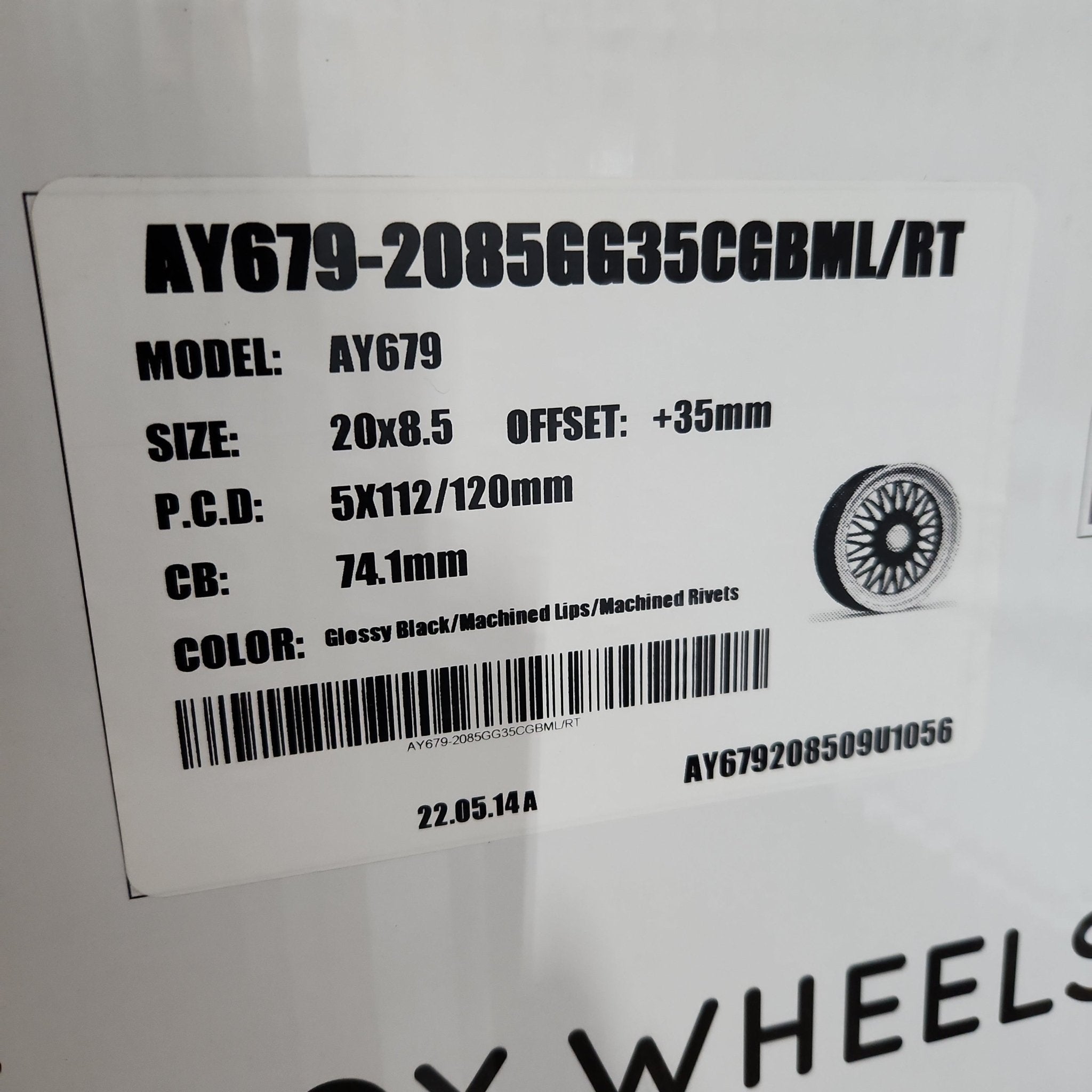 ALFINA AY679 20X8.5 5X112/ 5X120 GBMLR99 - Gun Hill Tire House (WTW - WHOLESALE TIRES & WHEELS)