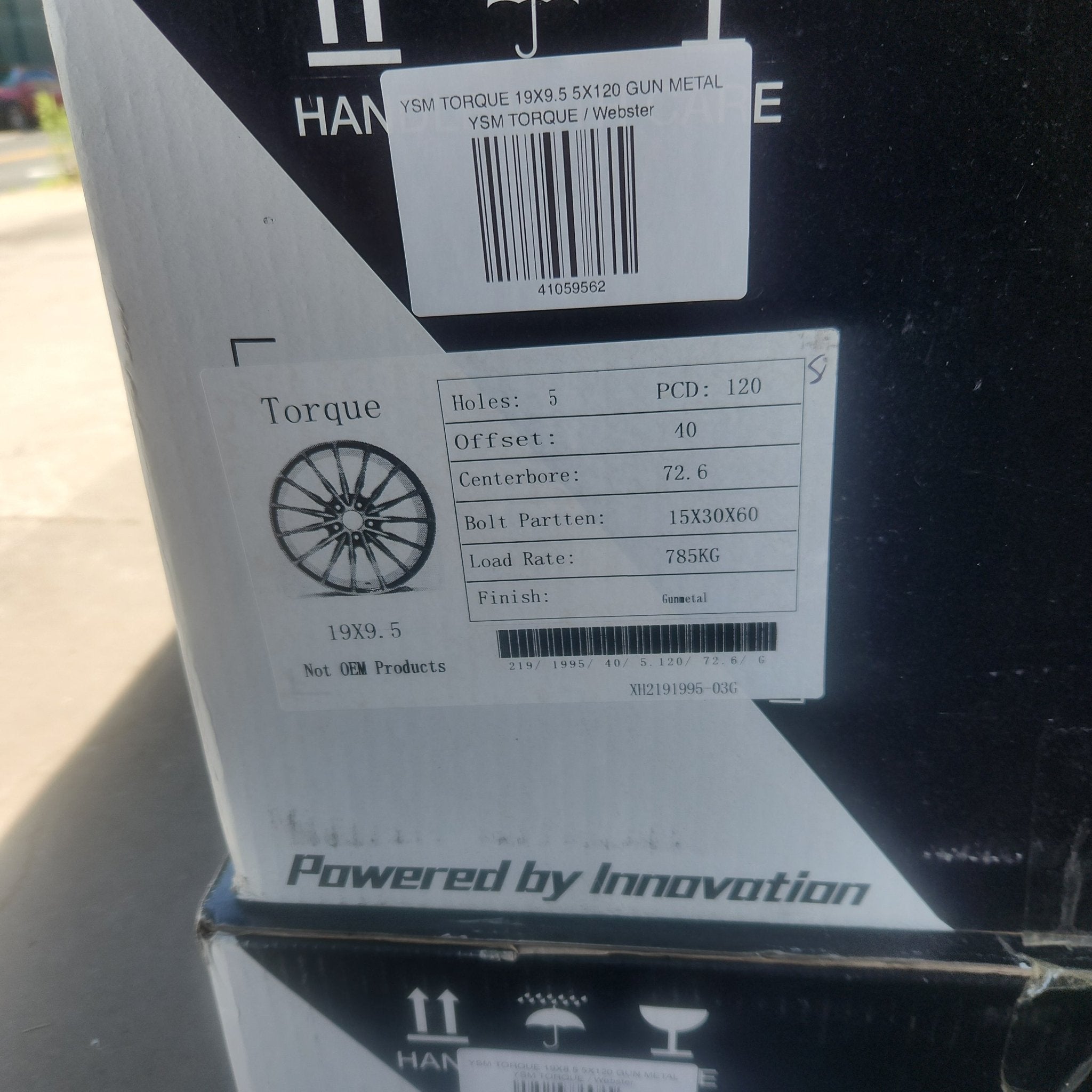 YSM TORQUE 19X9.5 5X120 GUN METAL - Gun Hill Tire House (WTW - WHOLESALE TIRES & WHEELS)