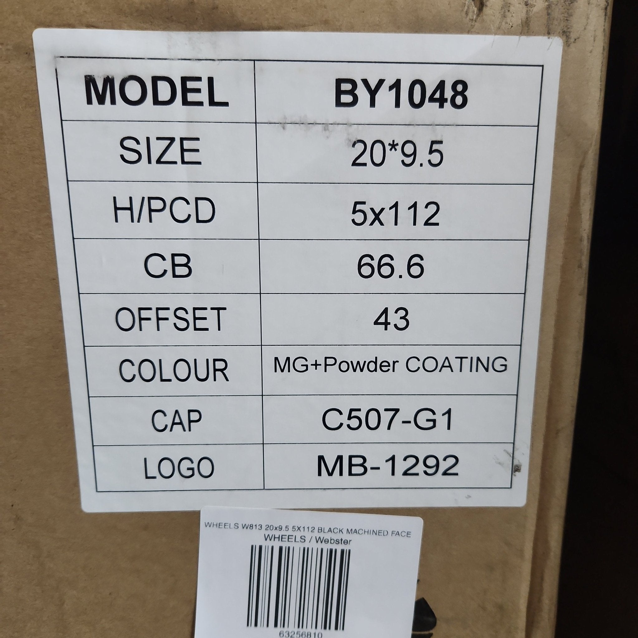 W813 20x9.5 5X112 BLACK MACHINED FACE - Gun Hill Tire House (WTW - WHOLESALE TIRES & WHEELS)