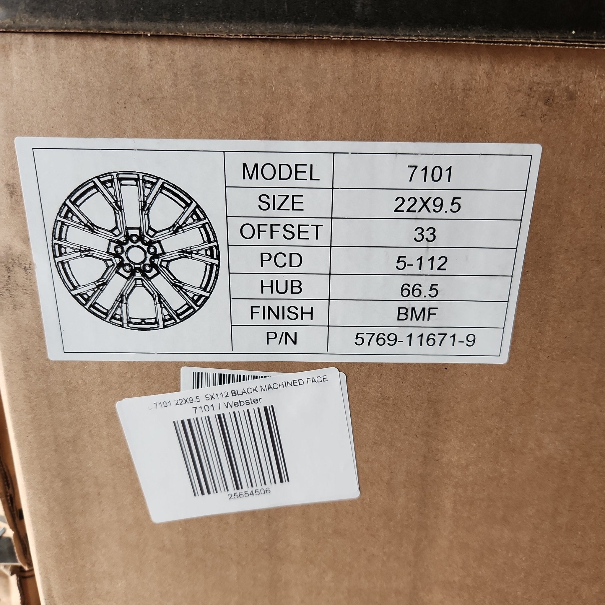 7101 RB91 WHEELS 22X9.5 5X112 BLACK MACHINED FACE - Gun Hill Tire House (WTW - WHOLESALE TIRES & WHEELS)