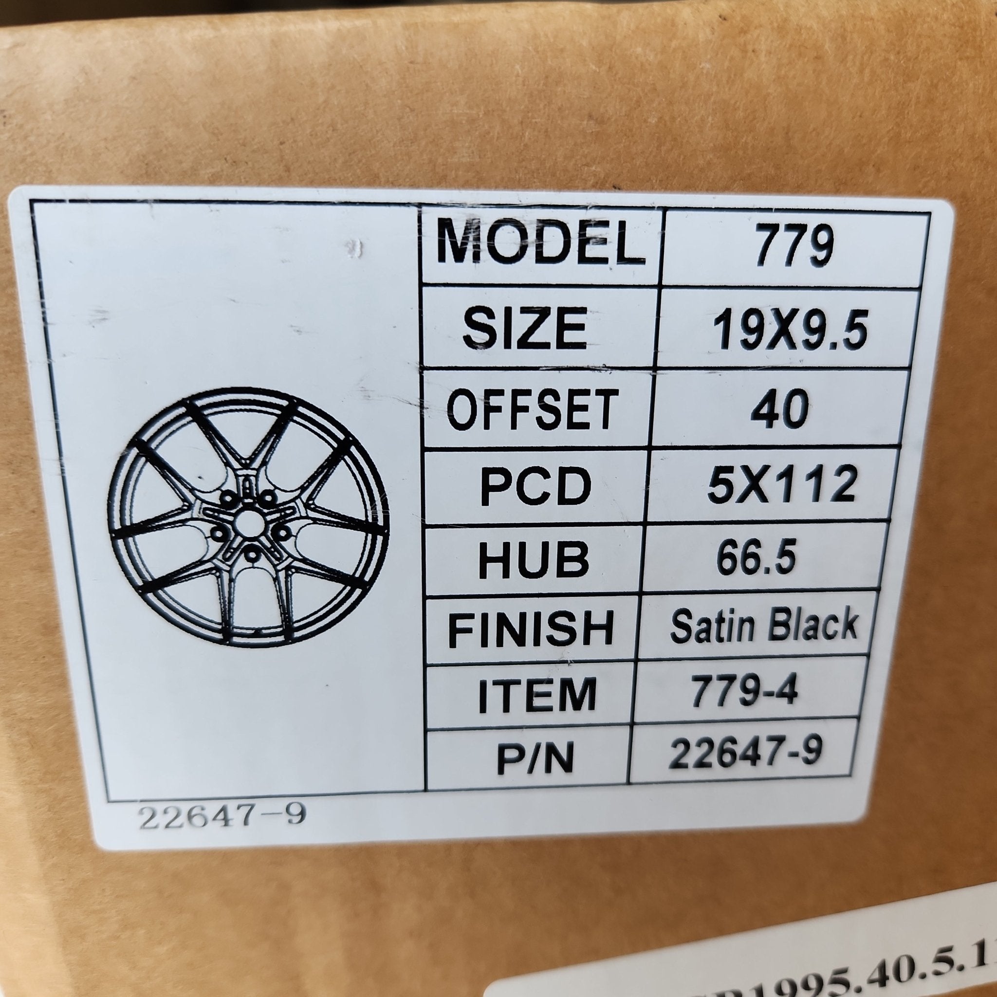 W737 764 5484 19X9.5 5X112 SATIN BLACK - Gun Hill Tire House (WTW - WHOLESALE TIRES & WHEELS)