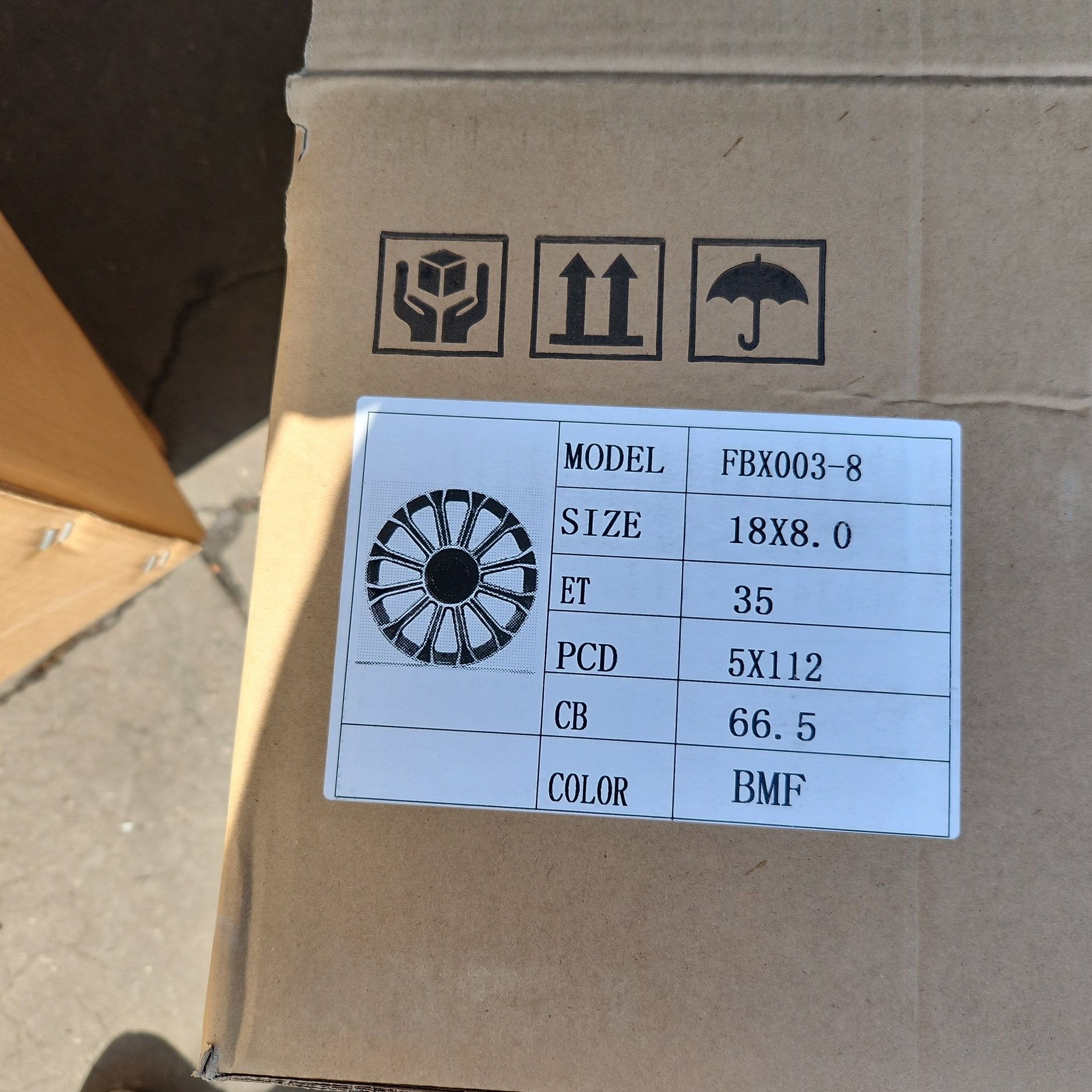 OE - FBX003 - 8 FLOW FORGET WHEELS 18X8 5x112 BLACK MACHINE FACE - Gun Hill Tire House (WTW - WHOLESALE TIRES & WHEELS)