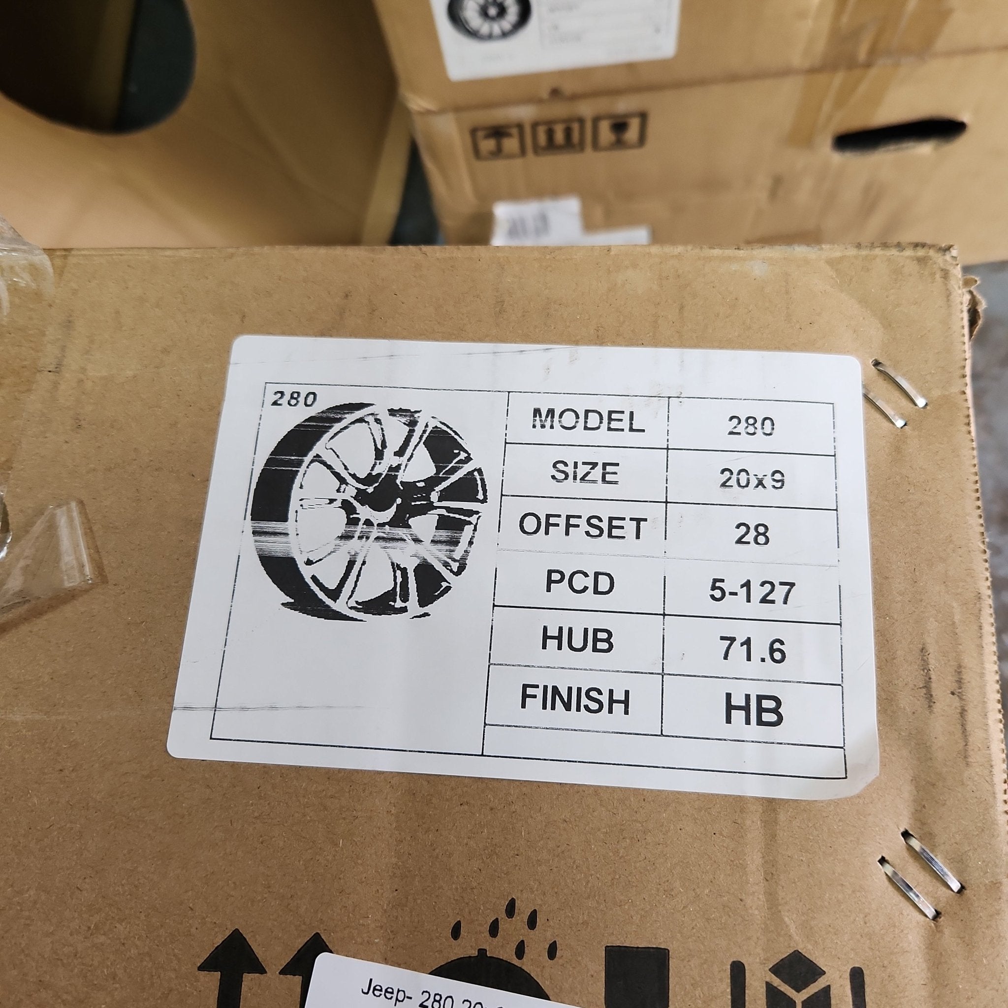 Jeep - 280 - 137HB WHEELS 20X9 5X127 HYPER BLACK - Gun Hill Tire House (WTW - WHOLESALE TIRES & WHEELS)