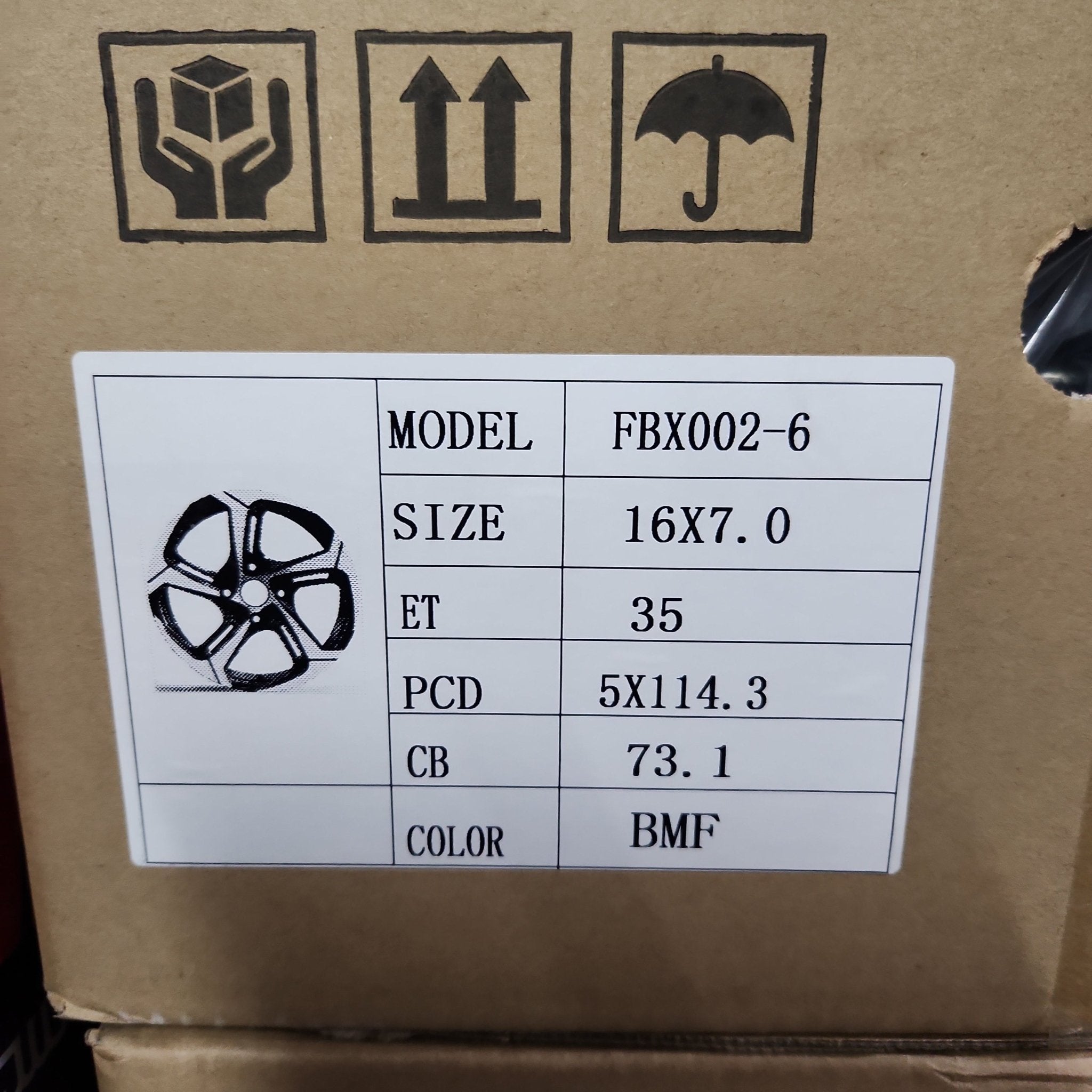 HD FOOBOO FBX002 - 6 16x7.0 5x4.5 BMF - Gun Hill Tire House (WTW - WHOLESALE TIRES & WHEELS)