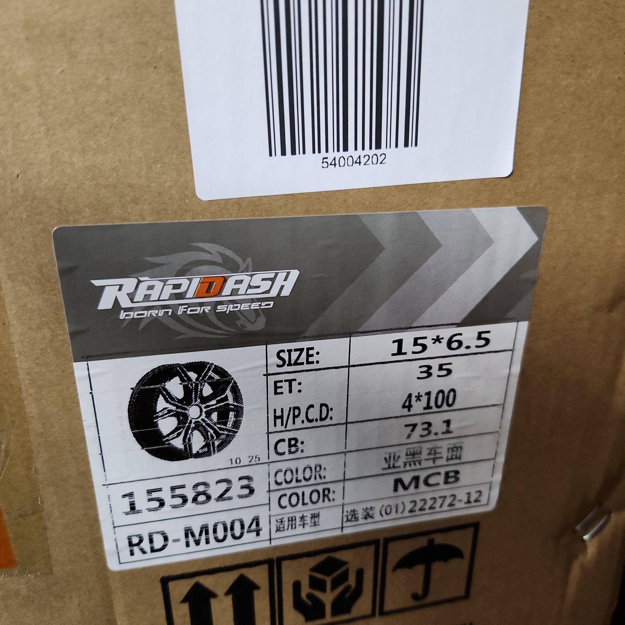 RD - M4 15X6.5 4X100 MATTE BLACK MACHINED FACE + UNDERCUT - Gun Hill Tire House (WTW - WHOLESALE TIRES & WHEELS)