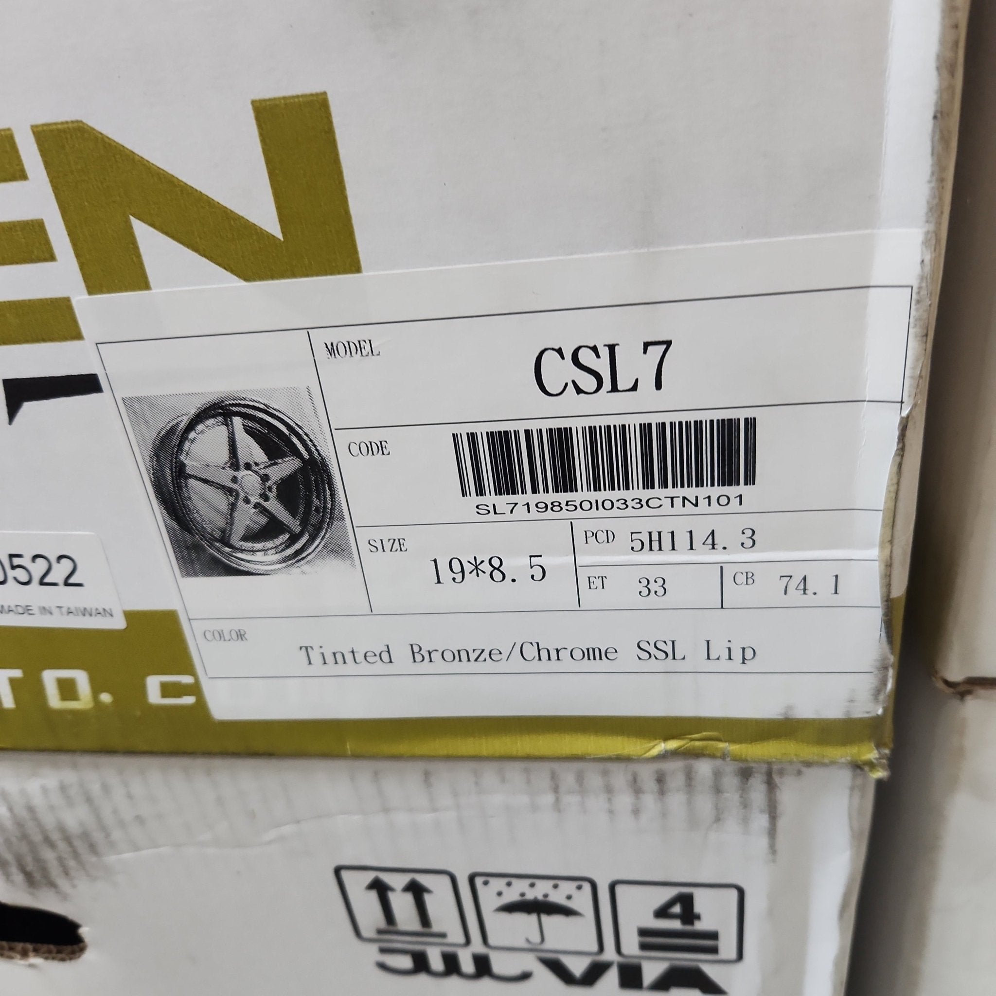 RENNEN CSL7 WHEELS 19X8.5 5X4.5 TINTED BRONZE/ CHROME SSL LIP - Gun Hill Tire House (WTW - WHOLESALE TIRES & WHEELS)