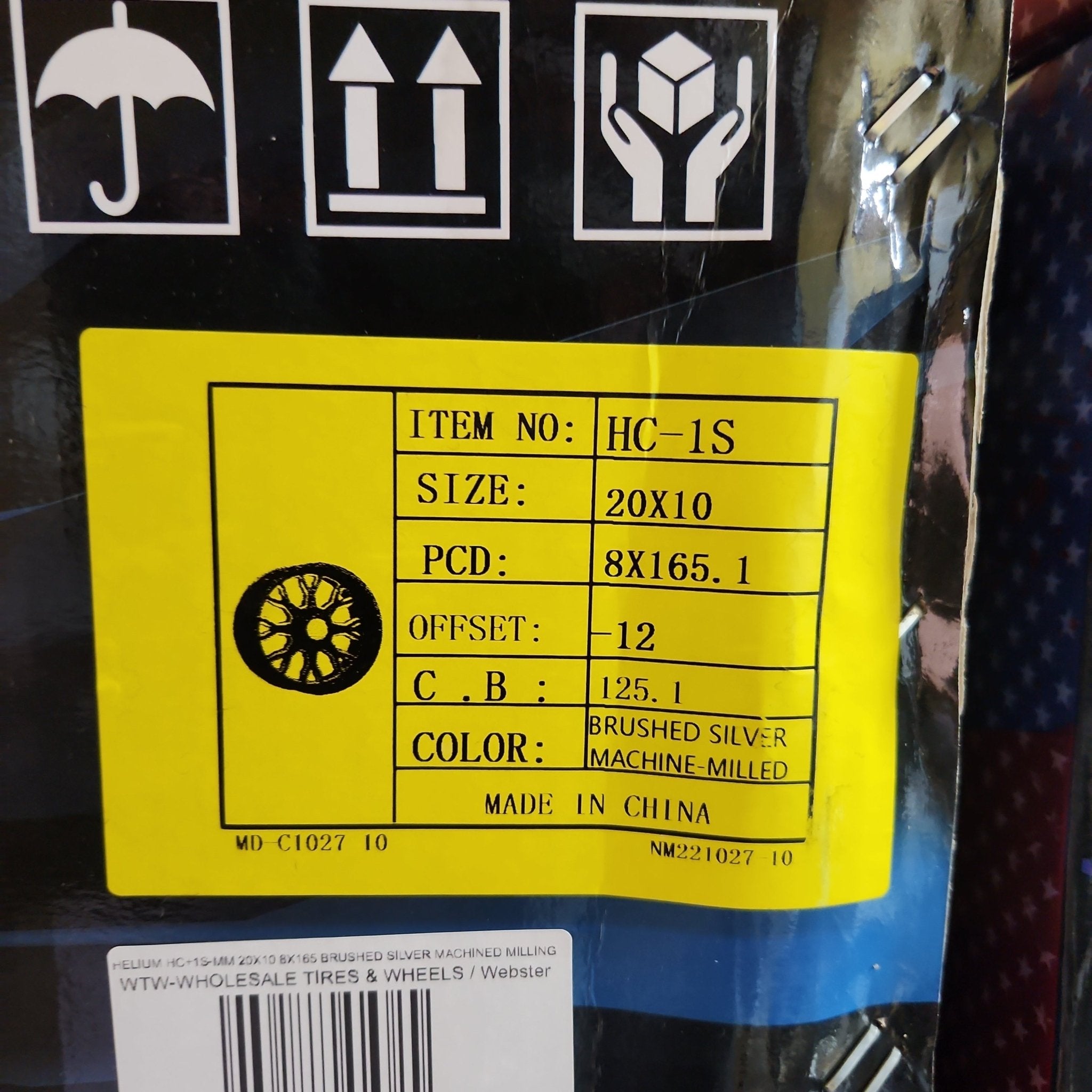 HELIUM HC+1S - MM 20X10 8X165 BRUSHED SILVER MACHINED MILLING - Gun Hill Tire House (WTW - WHOLESALE TIRES & WHEELS)