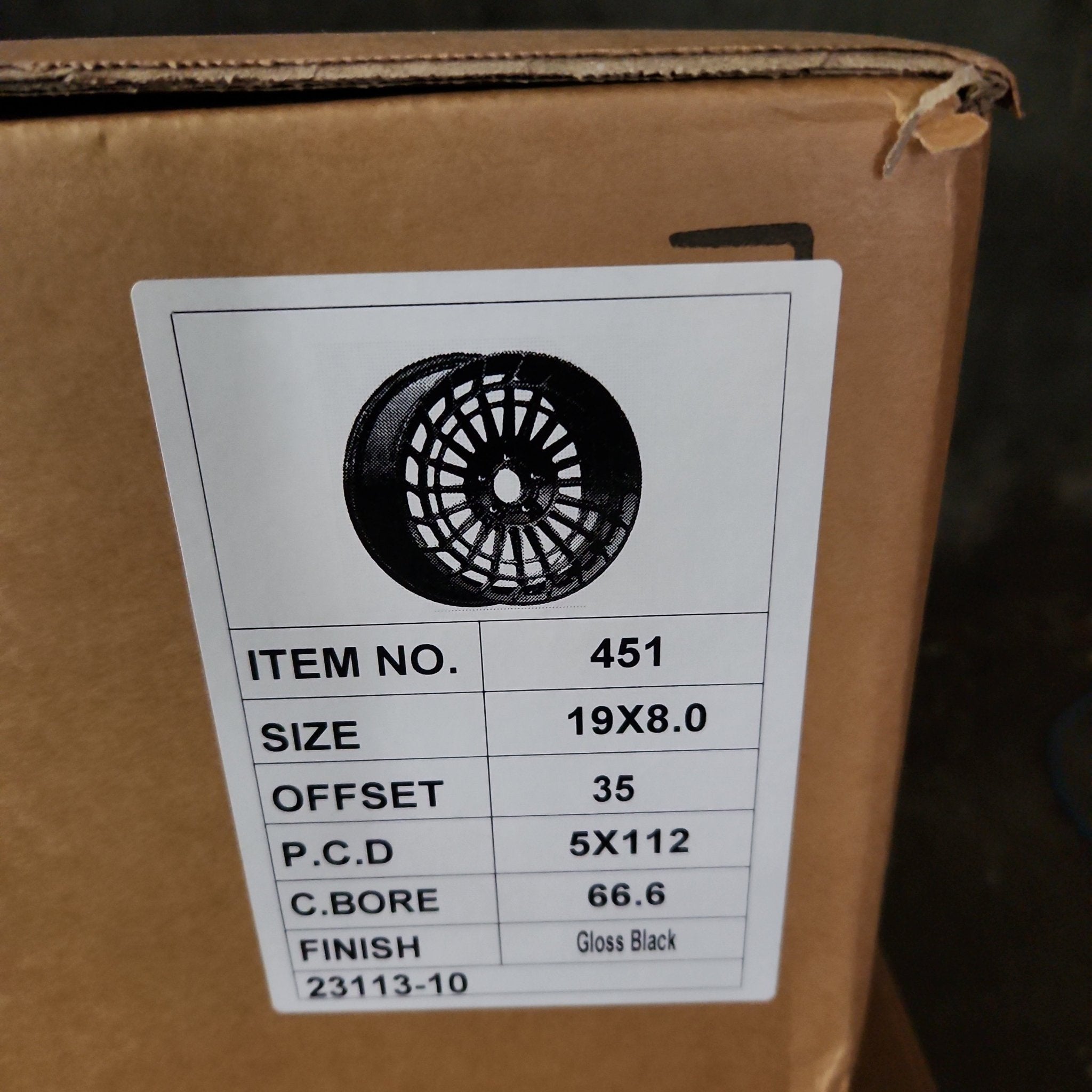 OE - 0359 19X8 5X112 PIANO BLACK - Gun Hill Tire House (WTW - WHOLESALE TIRES & WHEELS)