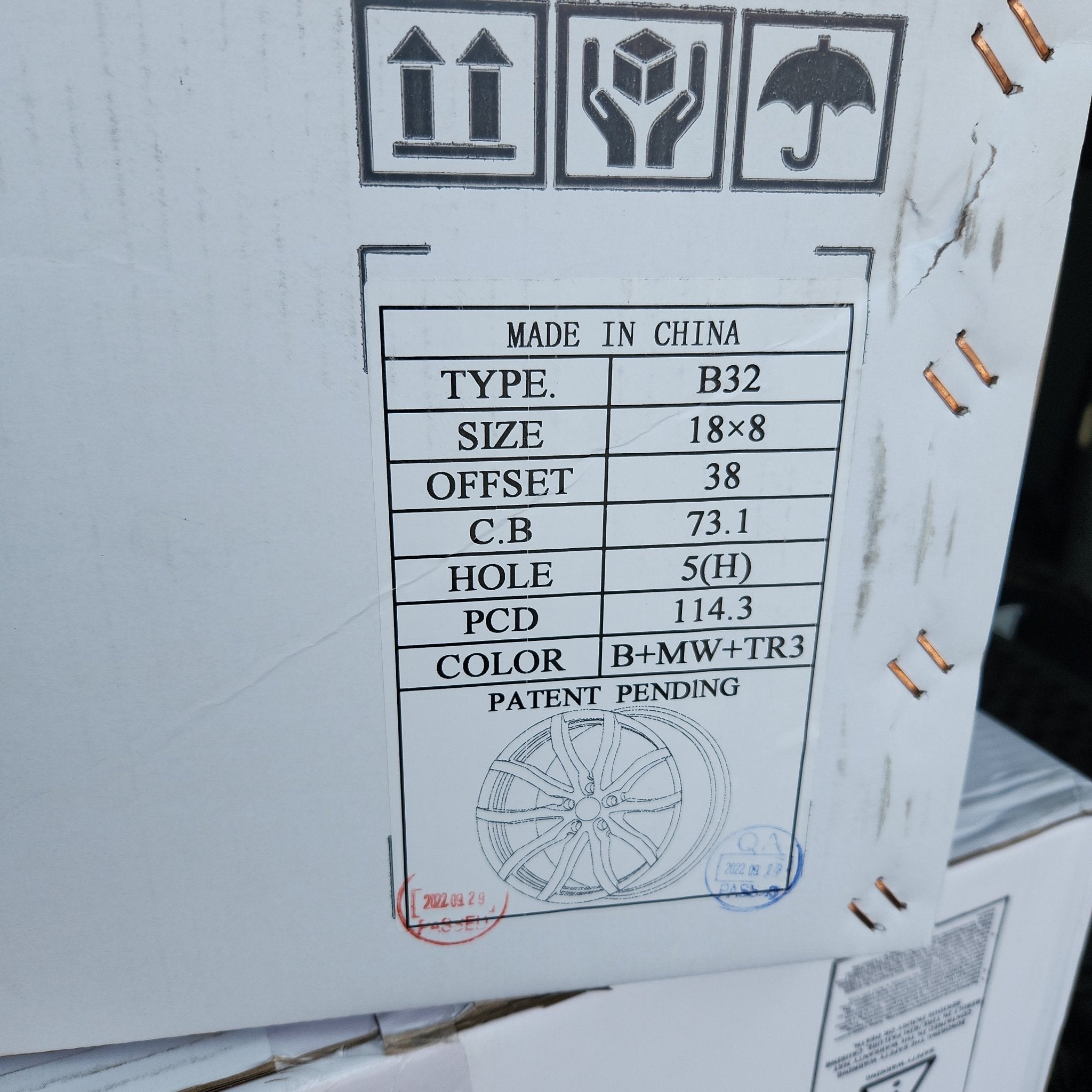 BORGHINI B32 18X8 5X4.5 B+MW+TR3 - Gun Hill Tire House (WTW - WHOLESALE TIRES & WHEELS)