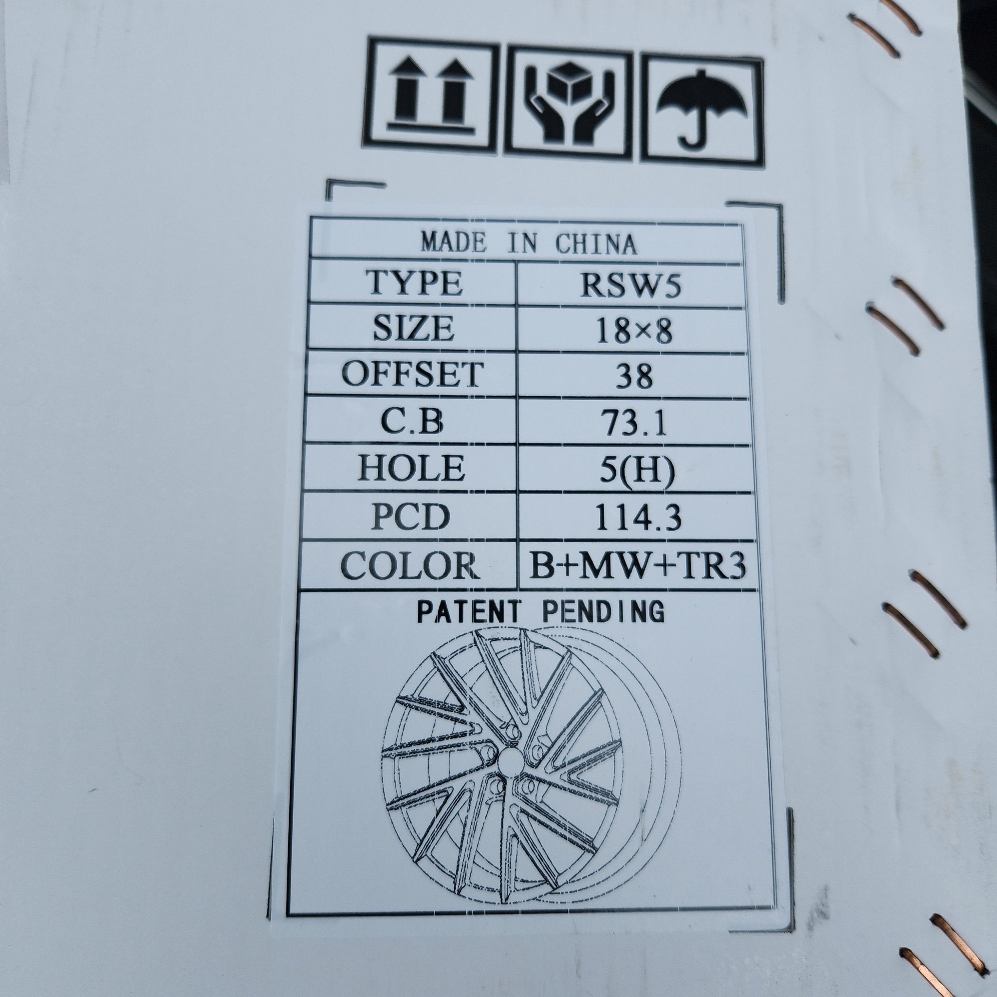 RED SPORT RSW05 - M 18X8 5X114.3 B+MW+TR3 - Gun Hill Tire House (WTW - WHOLESALE TIRES & WHEELS)