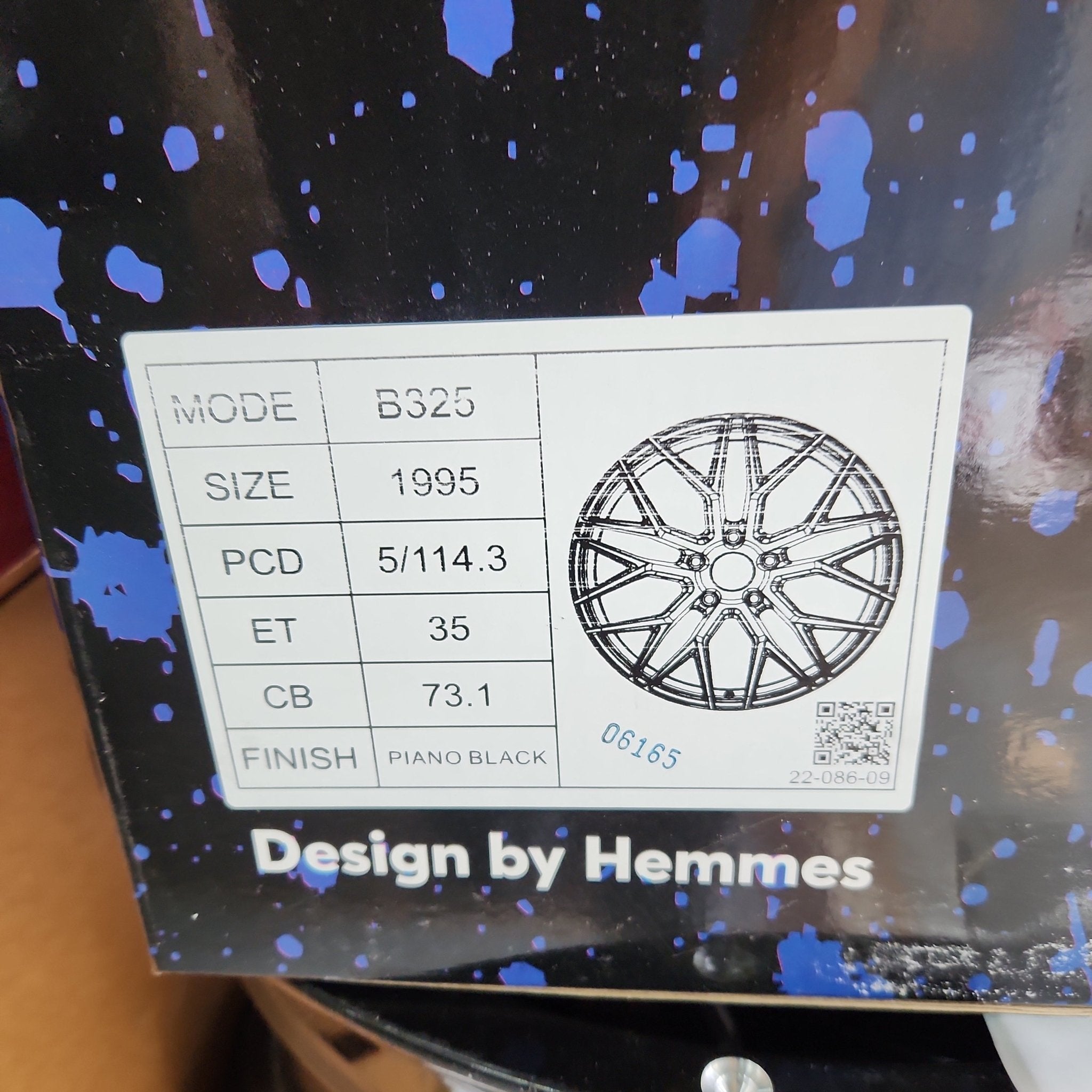 PARAGON B325 19X9.5 5X114.3 @PIANO BLACK - Gun Hill Tire House (WTW - WHOLESALE TIRES & WHEELS)