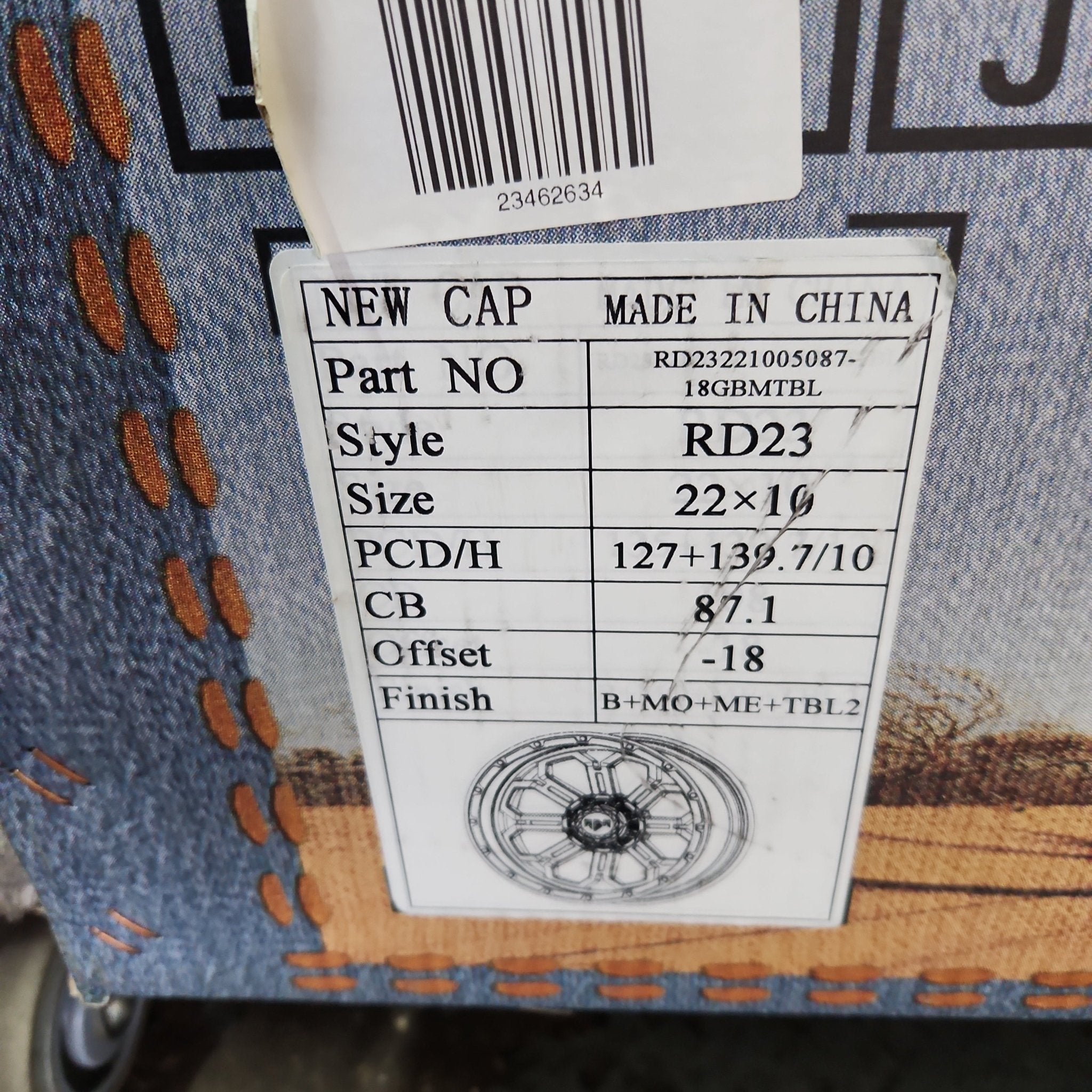 ADR RD23 22x10 5x127/ 5x5.5 B+mo+ me tbl2 - Gun Hill Tire House (WTW - WHOLESALE TIRES & WHEELS)