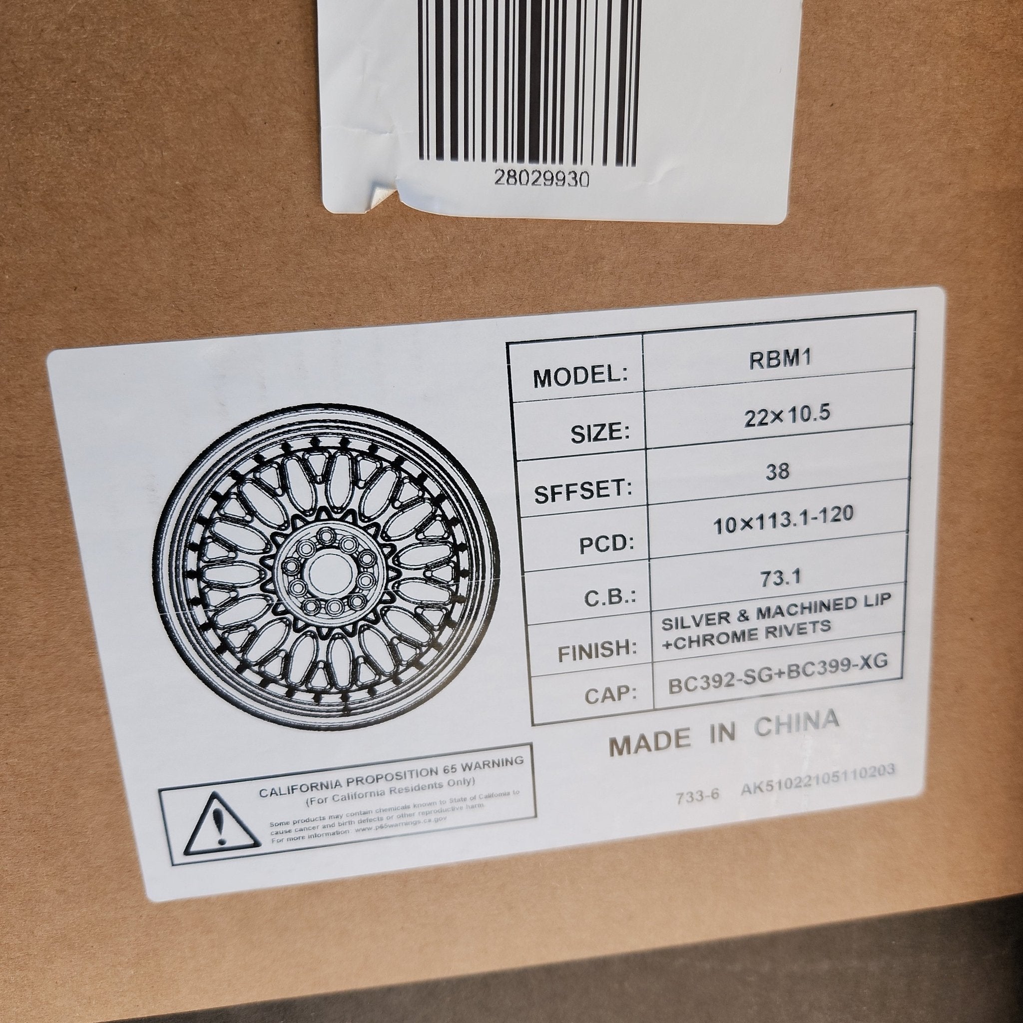 RBM1 22X9.0 5X112 5X114.3 5X120 SILVER MACHINED LIP CHROME RIVETS - Gun Hill Tire House (WTW - WHOLESALE TIRES & WHEELS)