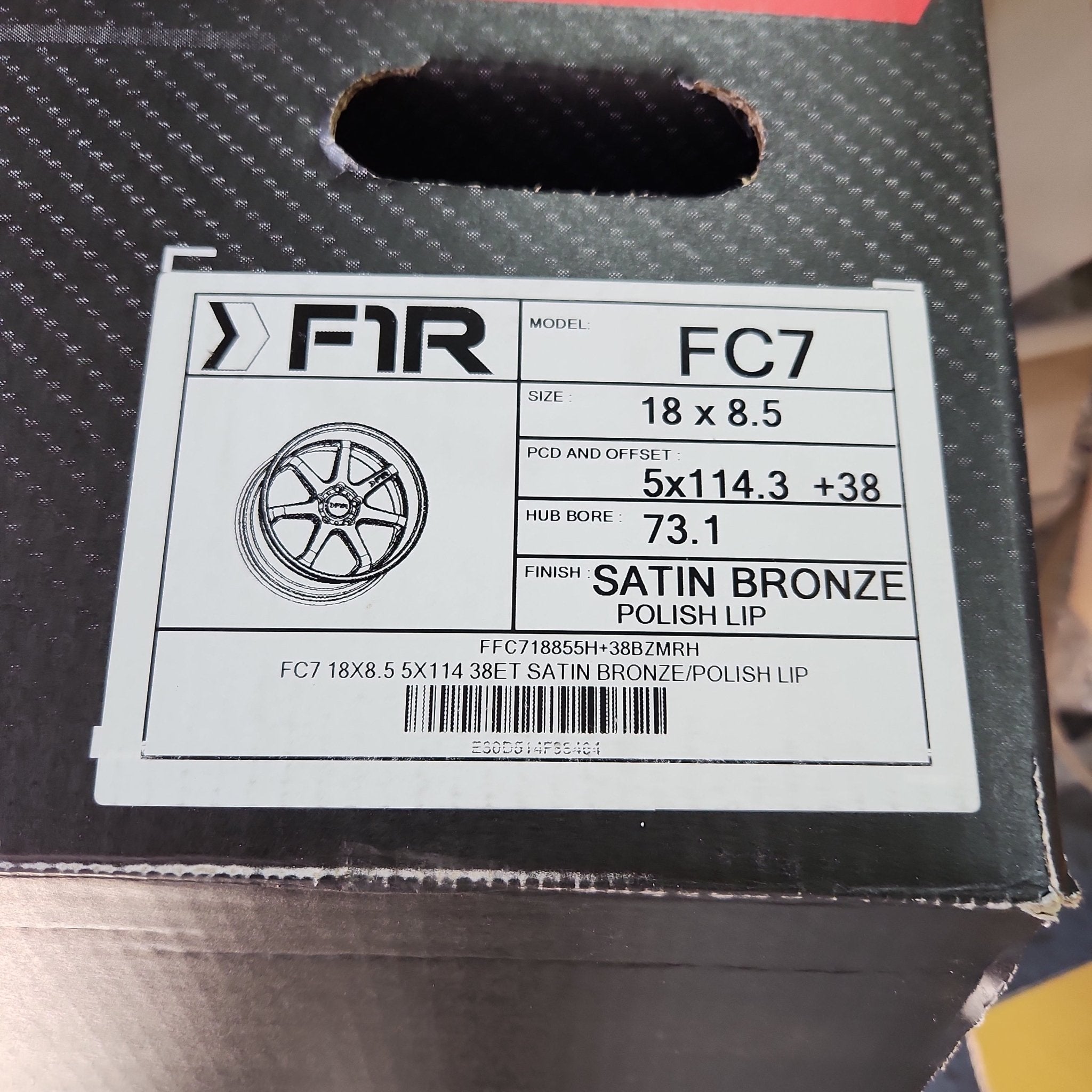 F1R FC7 18X8.5 5X114.3 SATIN BRONZE - Gun Hill Tire House (WTW - WHOLESALE TIRES & WHEELS)