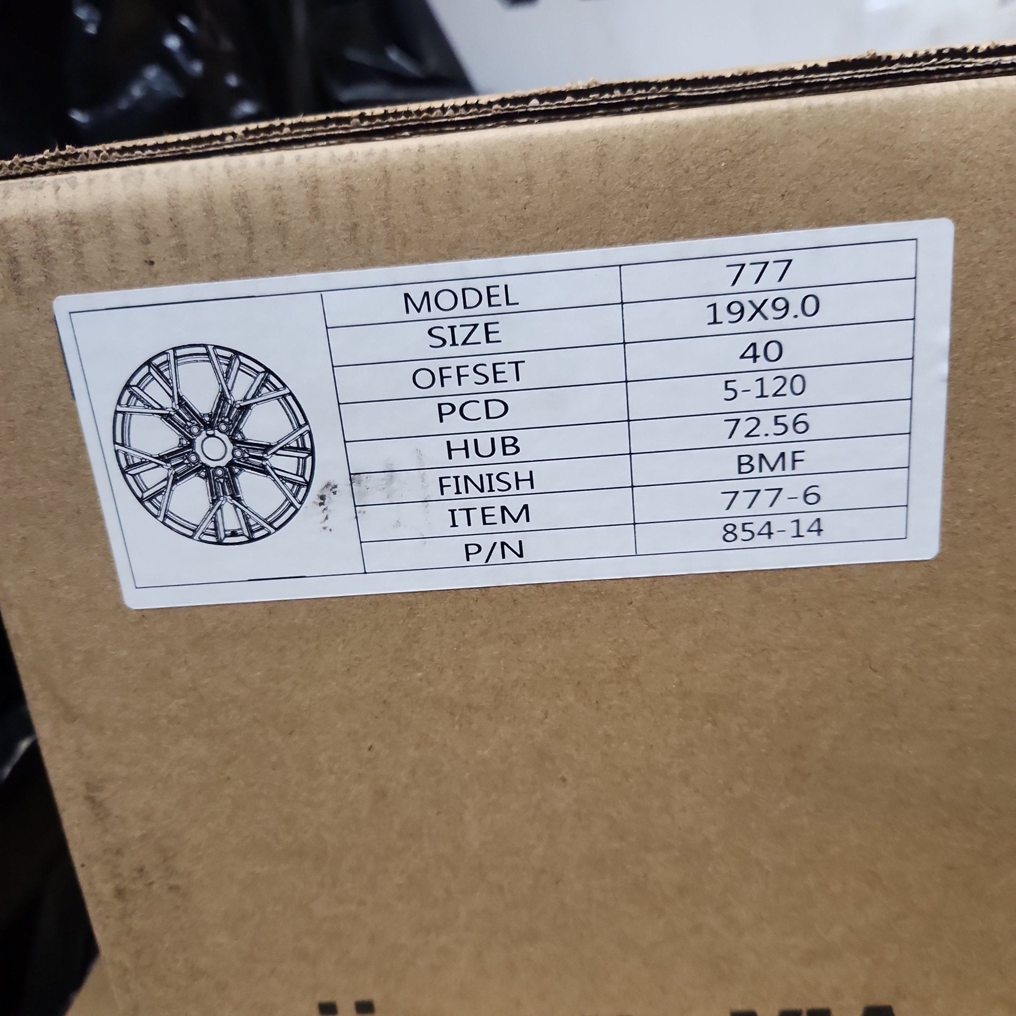 777 WHEELS 19X9 5X120 BLACK MACHINED FACE - Gun Hill Tire House (WTW - WHOLESALE TIRES & WHEELS)