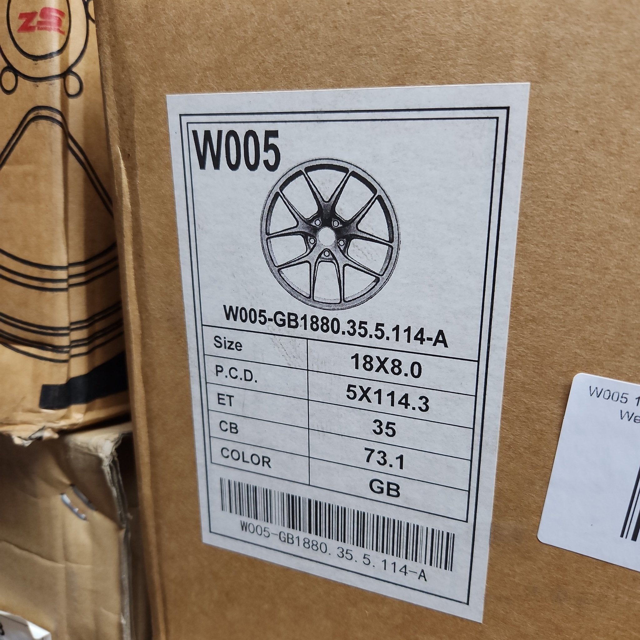 W005 1139 18X8.0 5X114.3 GLOSS BLACK - Gun Hill Tire House (WTW - WHOLESALE TIRES & WHEELS)