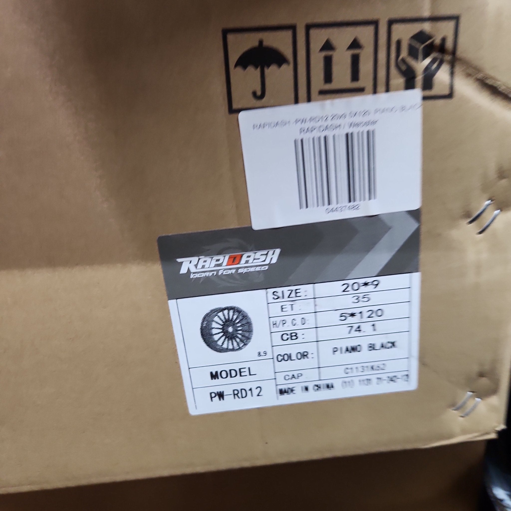PW - RAPIDASH - RD12 WHEELS 20x9 5X120 PIANO BLACK - Gun Hill Tire House (WTW - WHOLESALE TIRES & WHEELS)