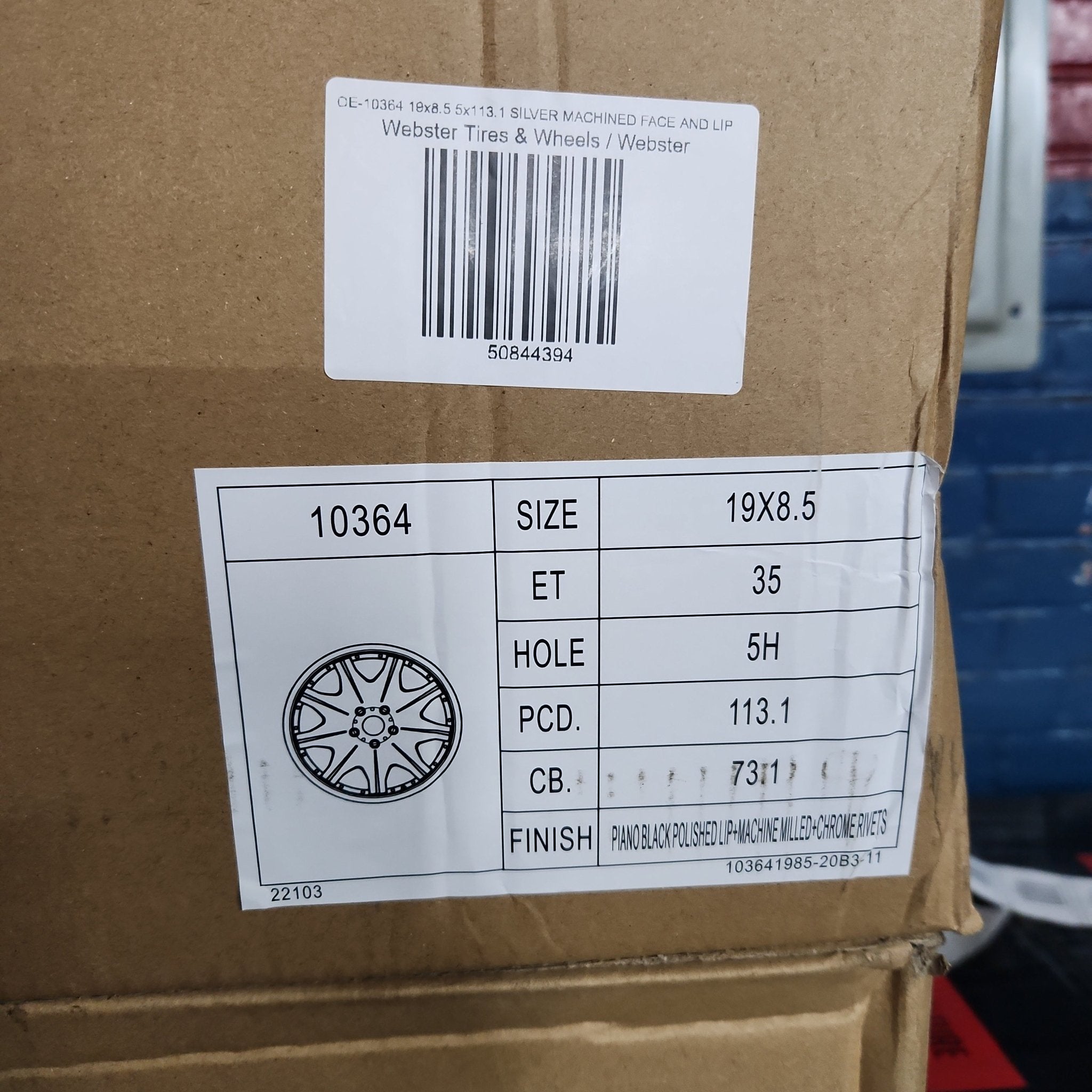 OE - 10364 19x8.5 5x112 5X114.3 SILVER MACHINED FACE AND LIP - Gun Hill Tire House (WTW - WHOLESALE TIRES & WHEELS)