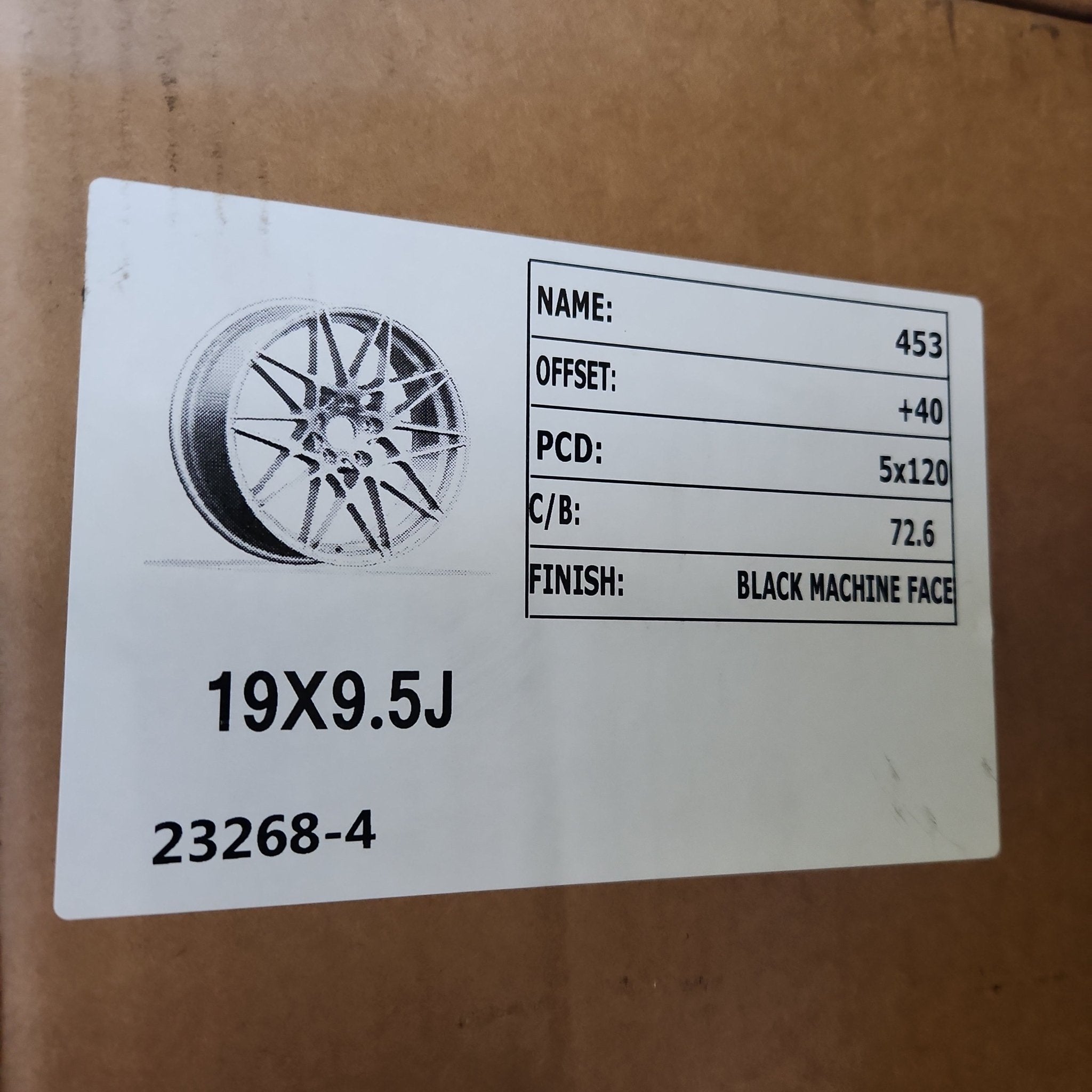 OE - 0173 666M 19x9.5 5x120 BLACK MACHINED FACE - Gun Hill Tire House (WTW - WHOLESALE TIRES & WHEELS)