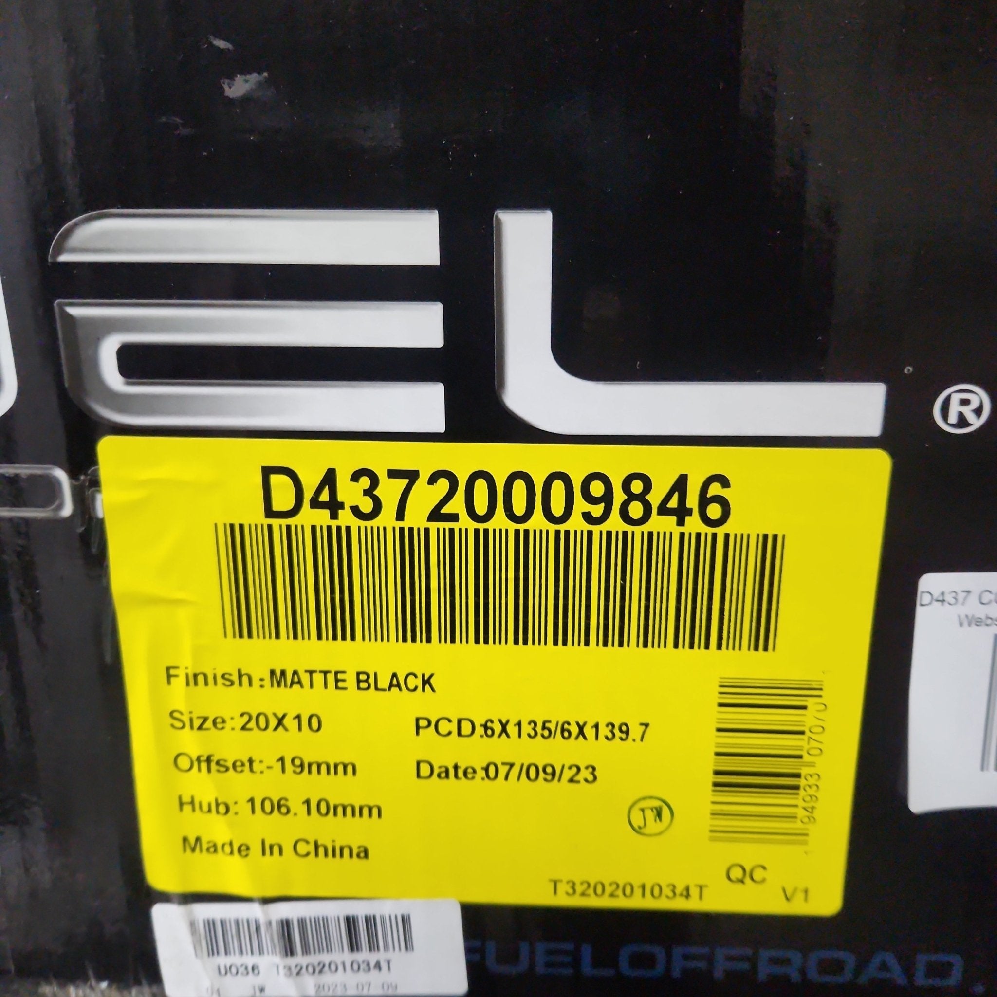 D437 CONTRA 20x10 6x135 6x139.7 MATTE BLACK - Gun Hill Tire House (WTW - WHOLESALE TIRES & WHEELS)