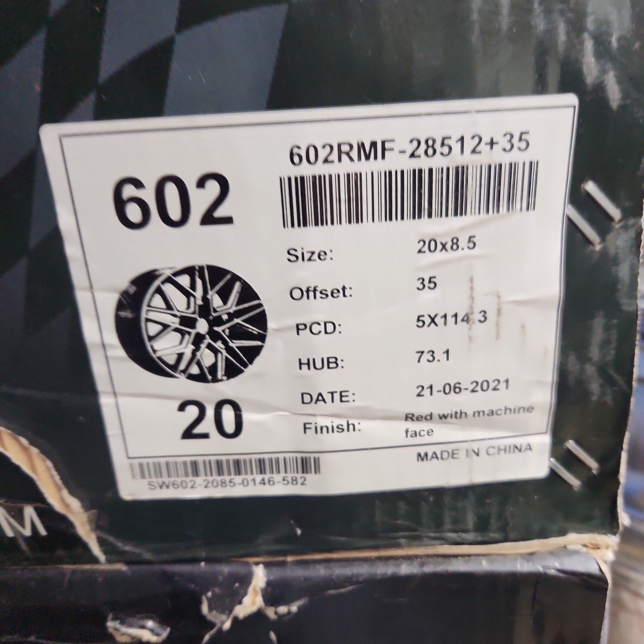 IMPACT RACING 602 20X8.5 5X4.5 RED WITH MACHINED FACE - Gun Hill Tire House (WTW - WHOLESALE TIRES & WHEELS)