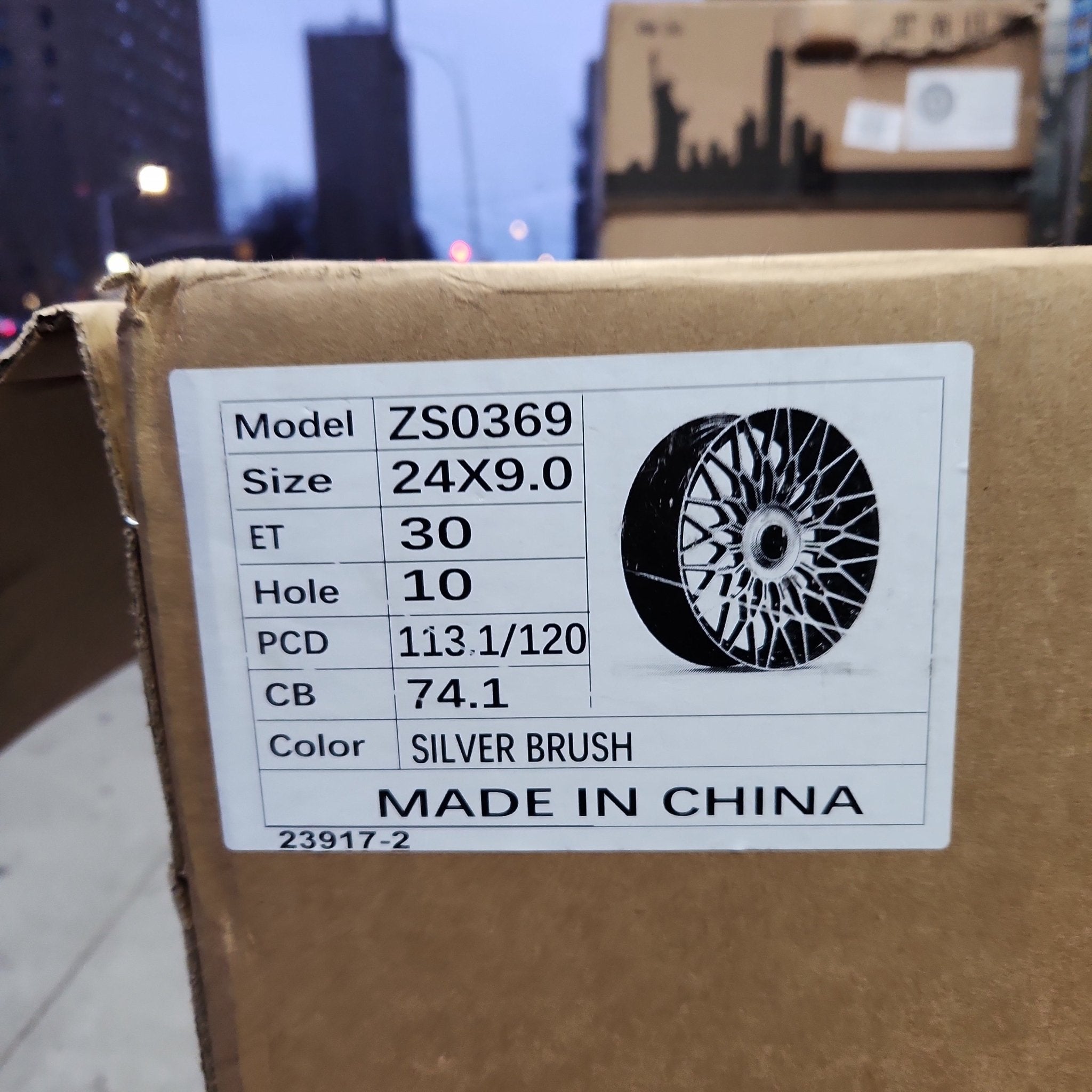 0369 OS FF - 1 24X9.0 5x112 / 5x114.3/ 5x120 SILVER MACHINED FACE AND FLOARING CAPS - Gun Hill Tire House (WTW - WHOLESALE TIRES & WHEELS)