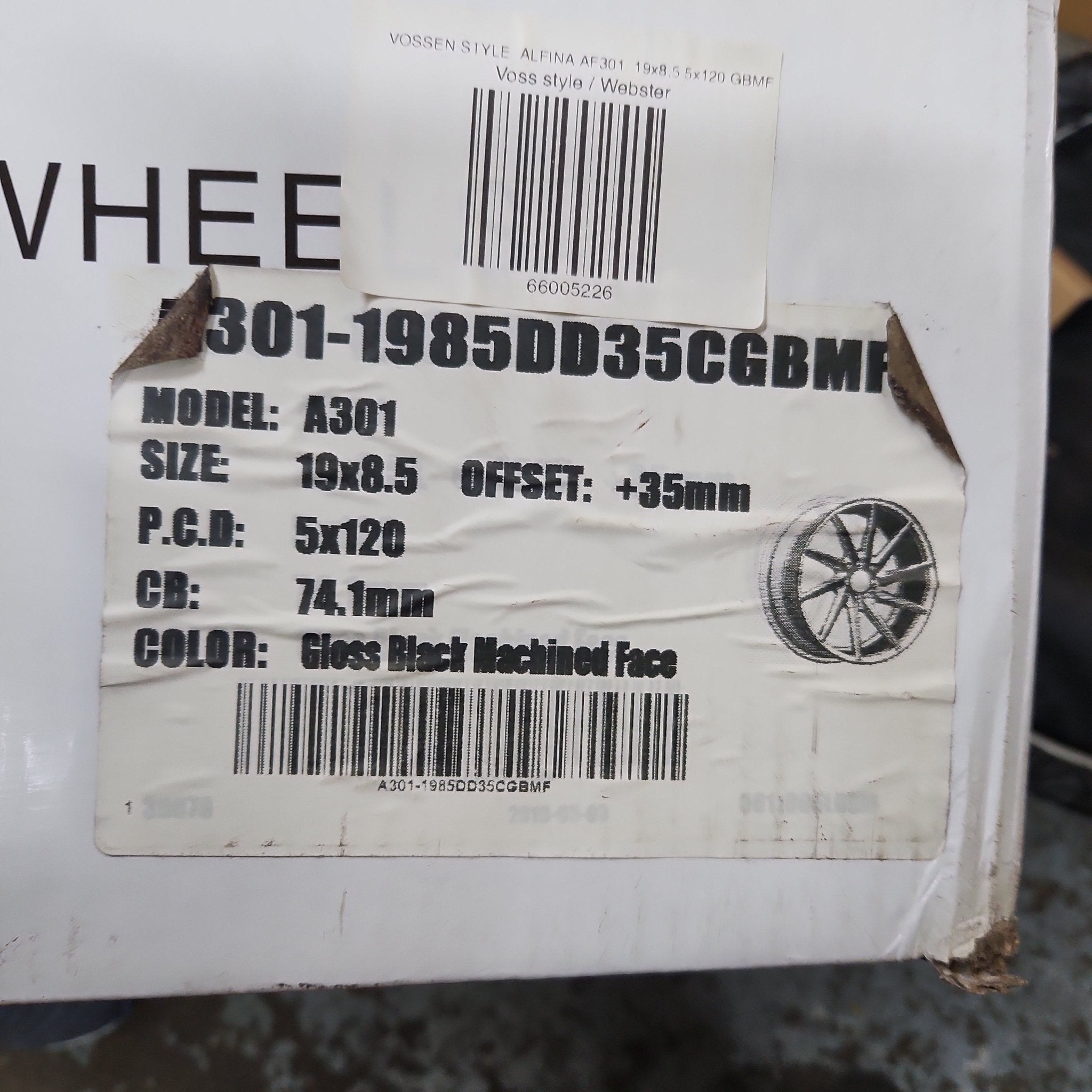 ALFINA AF301 19x8.5 5x120 GBMF - Gun Hill Tire House (WTW - WHOLESALE TIRES & WHEELS)