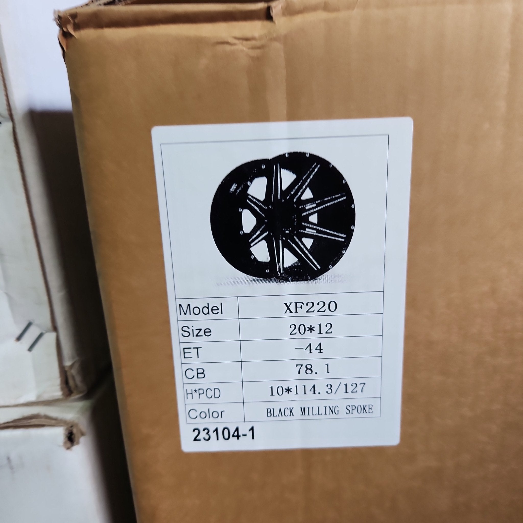 XF220 20x12 5x127 / 5x114.3 BLACK MILLING SPOKE AND SILVER DOTS - Gun Hill Tire House (WTW - WHOLESALE TIRES & WHEELS)