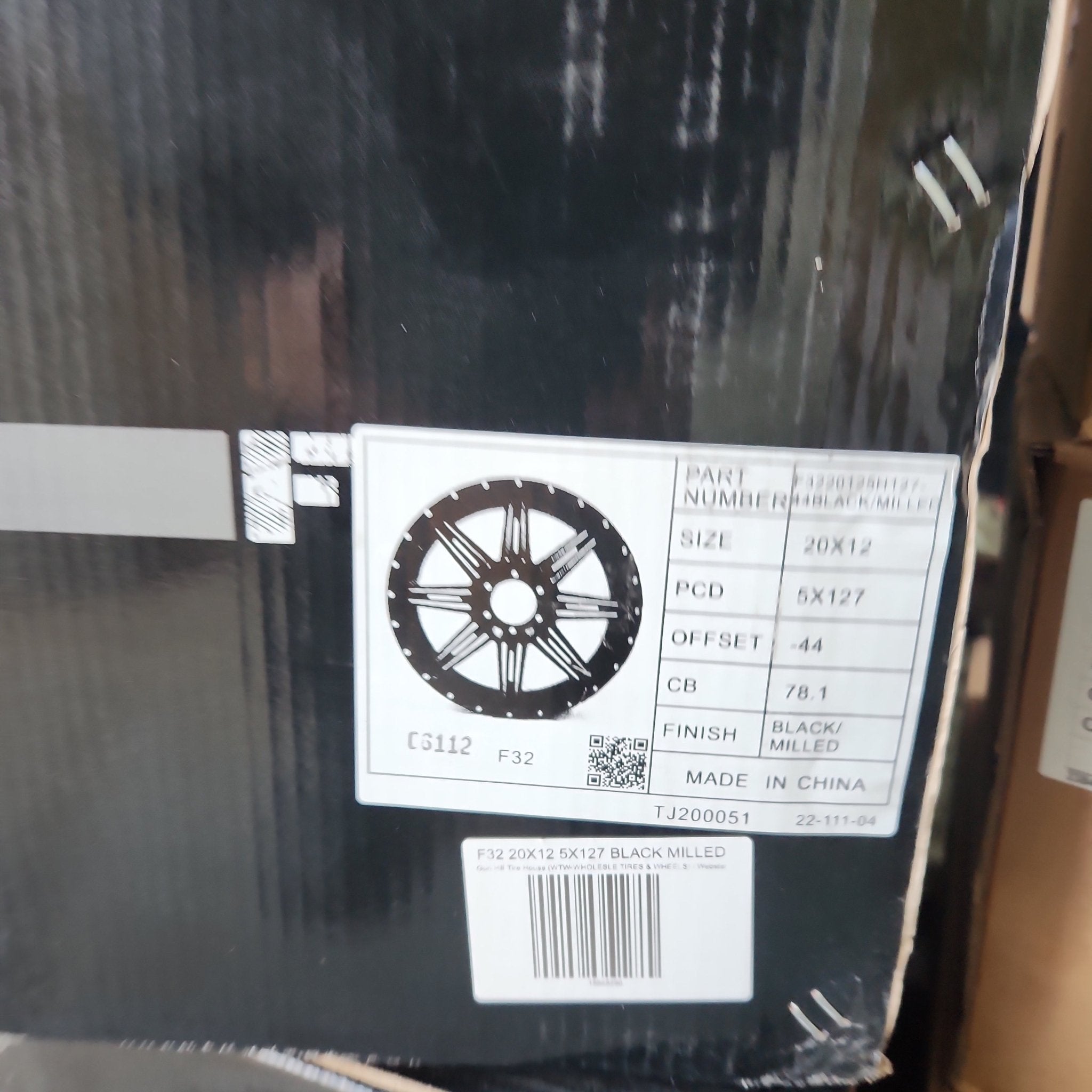 FORCE F32 20X12 5X127 BLACK MILLED - Gun Hill Tire House (WTW - WHOLESALE TIRES & WHEELS)