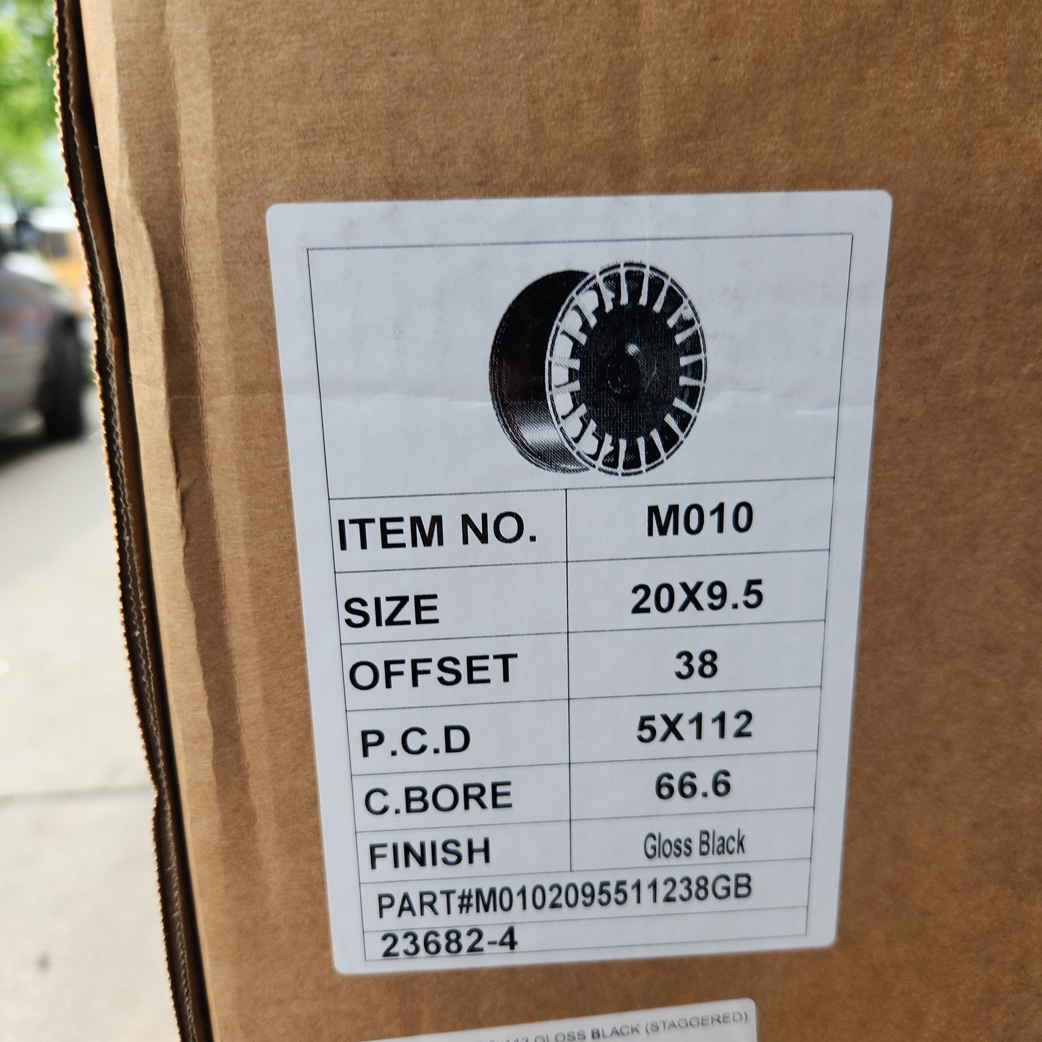 OE - 0343 20x9.5 5x112 GLOSS BLACK (STAGGERED) - Gun Hill Tire House (WTW - WHOLESALE TIRES & WHEELS)