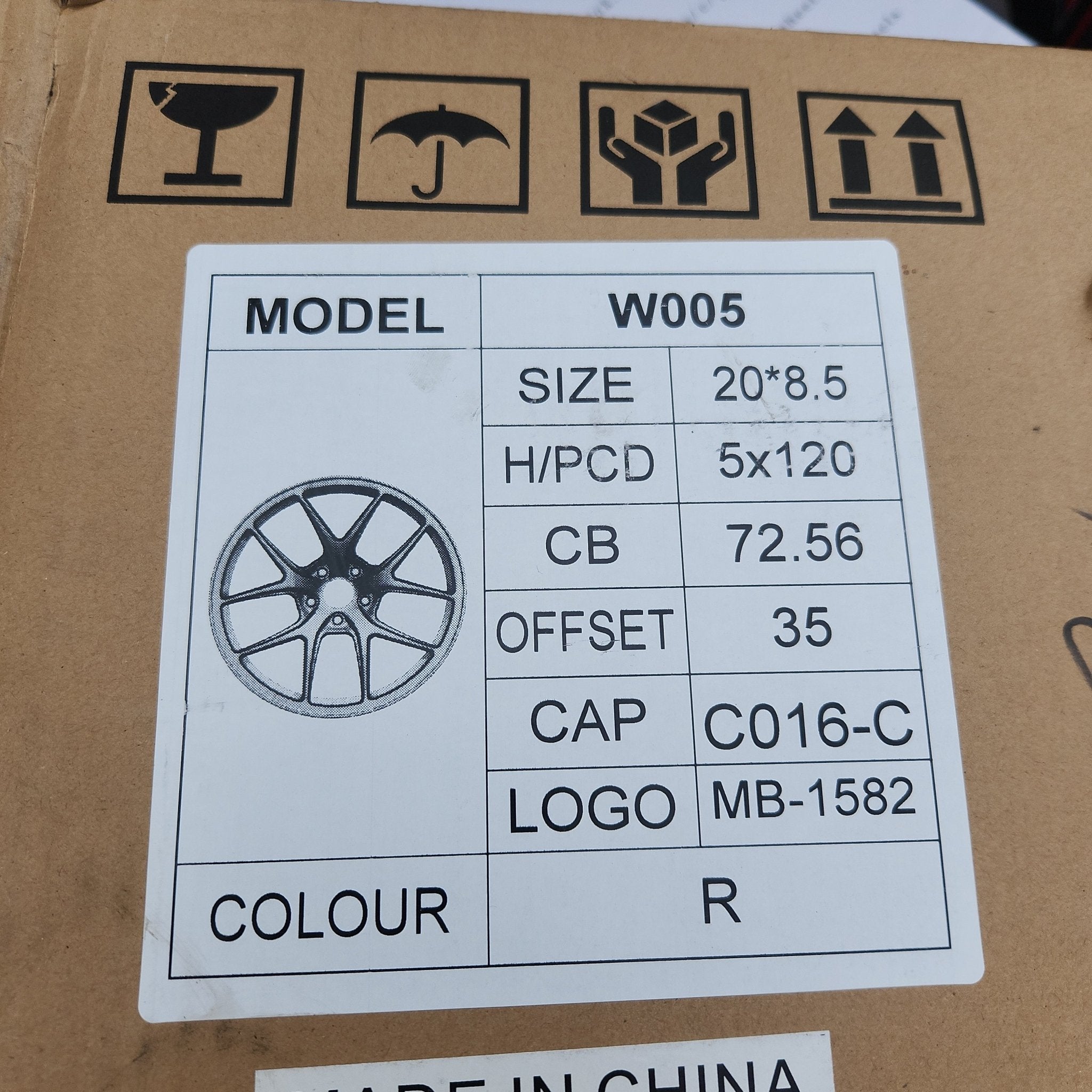 W005 20X8.5 5X120 RED - Gun Hill Tire House (WTW - WHOLESALE TIRES & WHEELS)