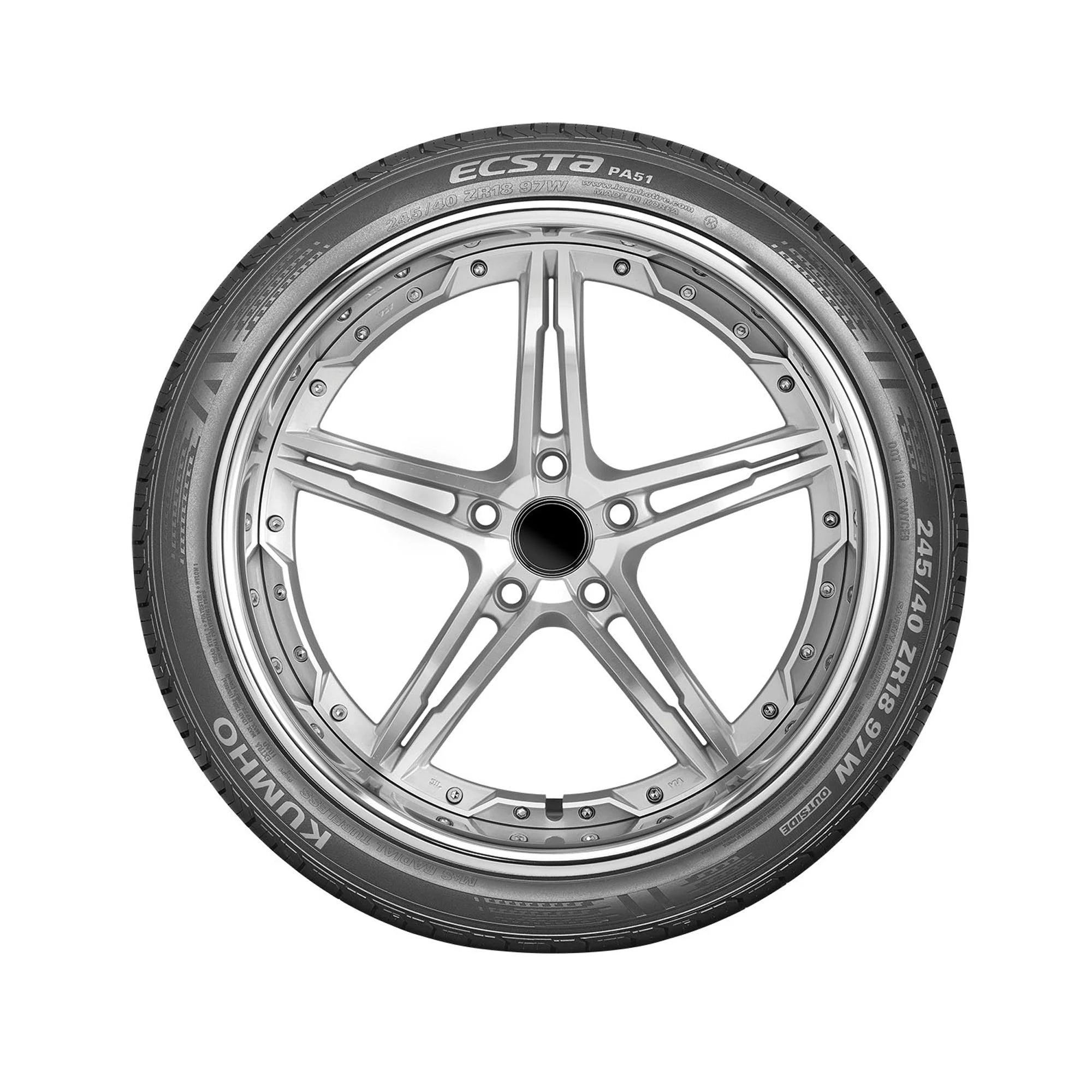 235/55ZR17 Kumho Ecsta PA51 All Season 99W Passenger Tire - Gun Hill Tire House (WTW - WHOLESALE TIRES & WHEELS)