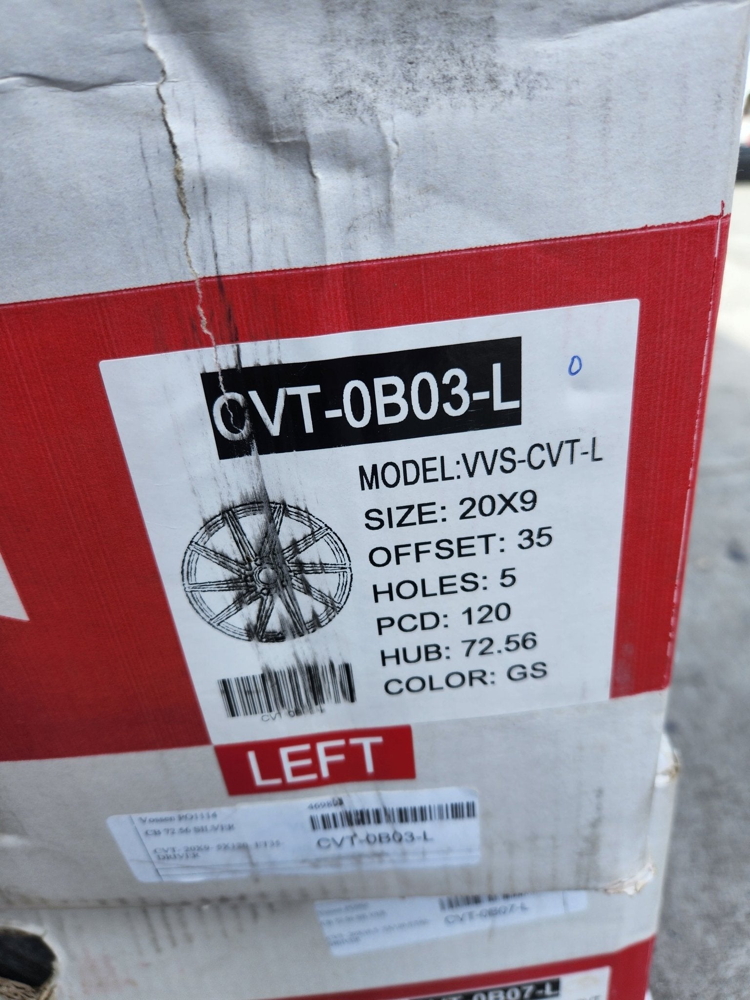 VOSSEN CVT 20X9 5X120 SILVER - Gun Hill Tire House (WTW - WHOLESALE TIRES & WHEELS)