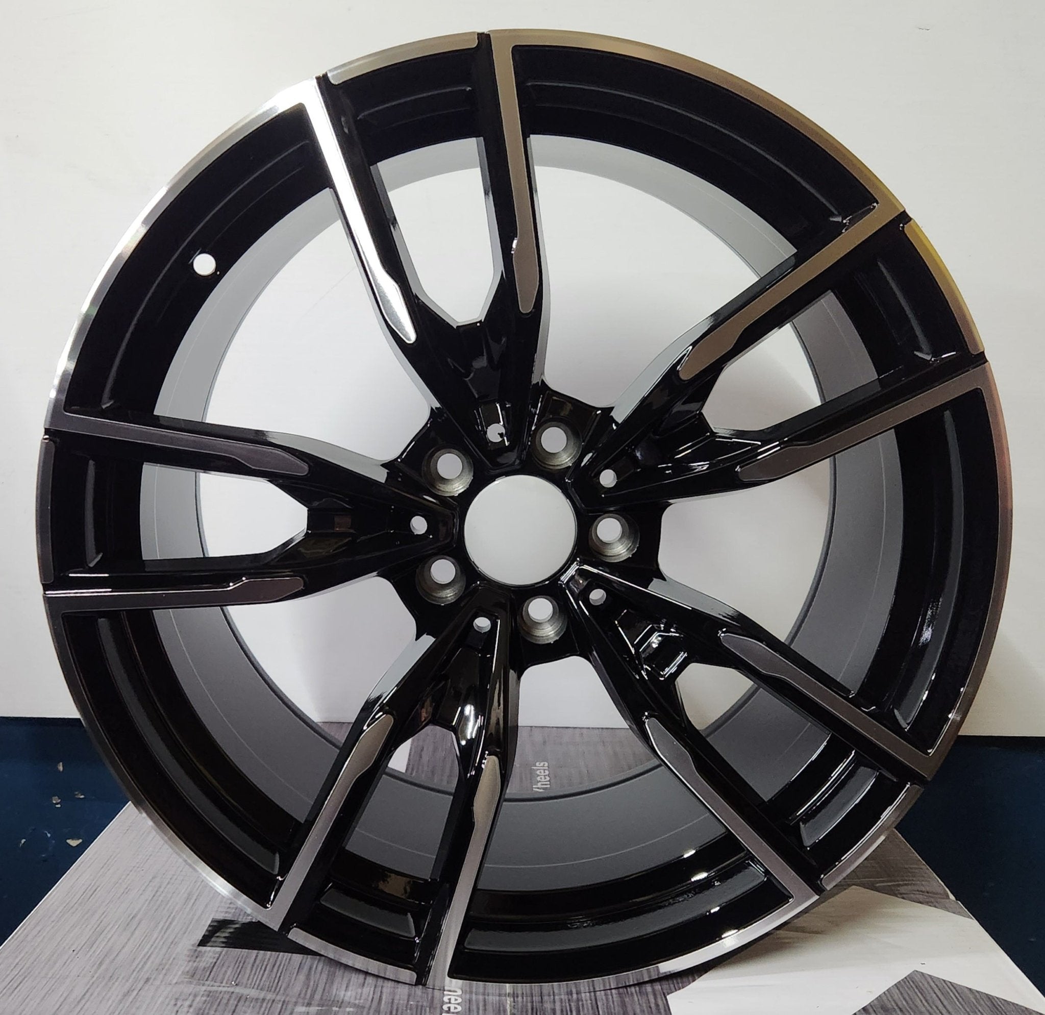 OE - 5478 792M STYLE 19X8.5 5X112 PIANO BLACK MACHINED FACE AND MACHINED LINE - Gun Hill Tire House (WTW - WHOLESALE TIRES & WHEELS)