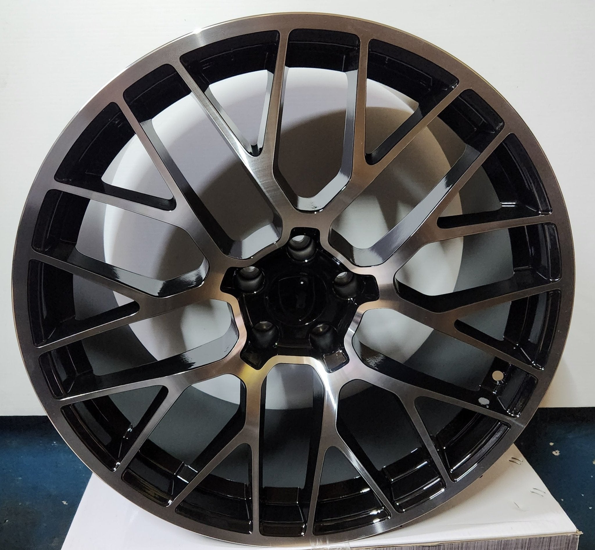 W854 20X10.0 5X112 BLACK MACHINED FACE - Gun Hill Tire House (WTW - WHOLESALE TIRES & WHEELS)