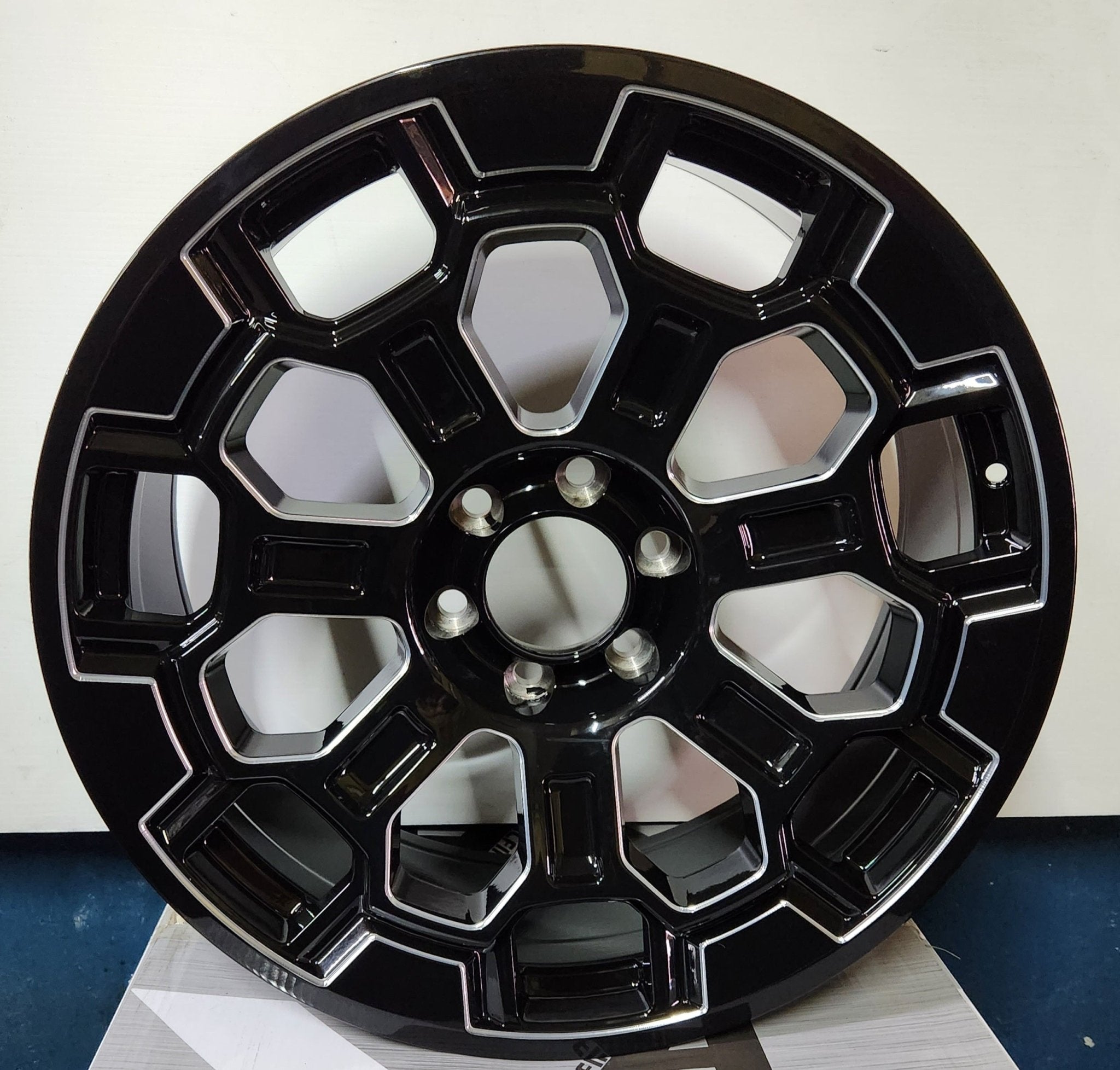 TRD 2022 AO9980 OFF ROAD 22X9 6X5.5 - @PIANO BLACK MILL FACE - Gun Hill Tire House (WTW - WHOLESALE TIRES & WHEELS)