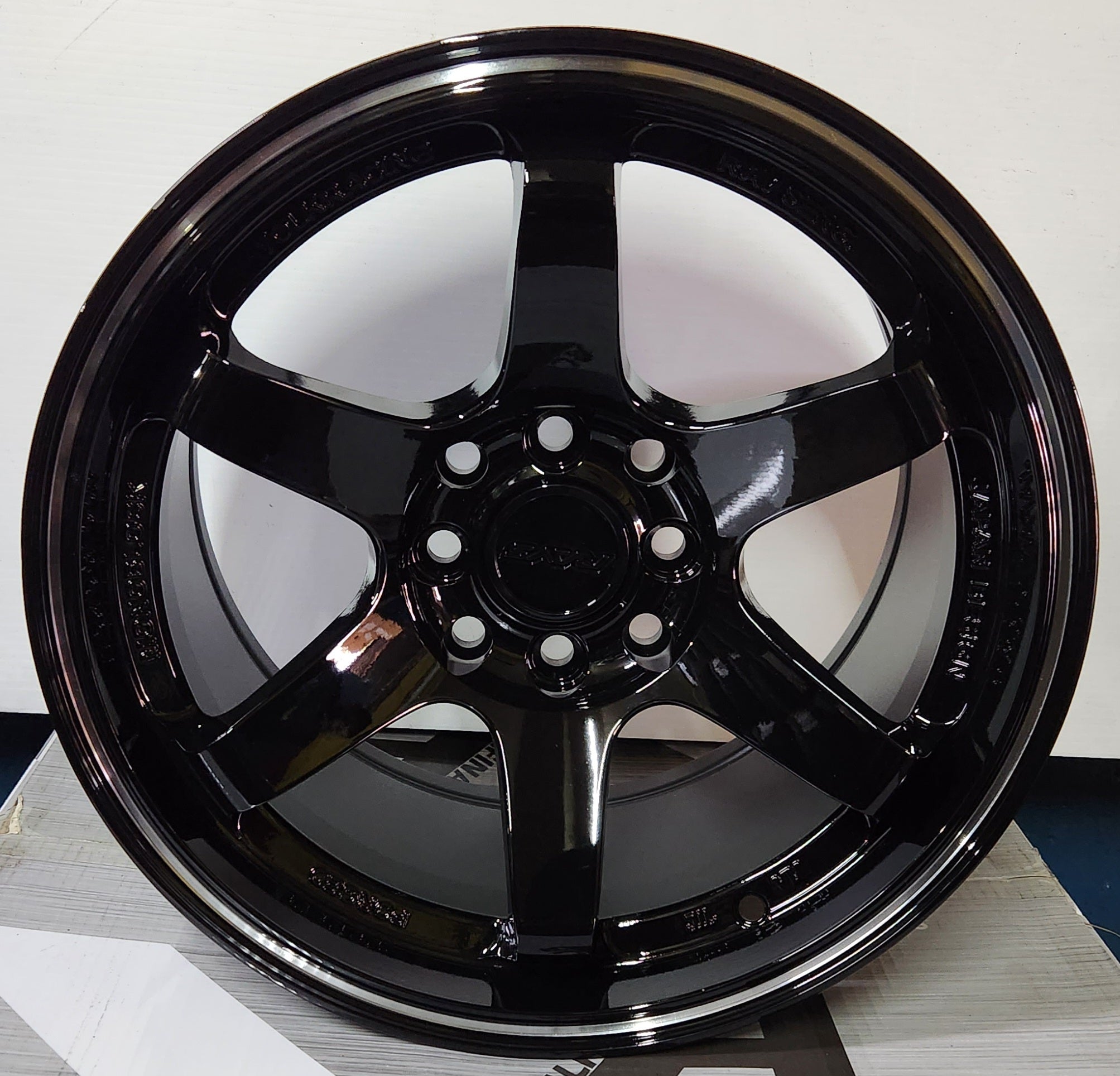 NISOSHI NX25 15X8.25 4X100 - 4X114.3 PIANO BLACK MACHINED LINE - Gun Hill Tire House (WTW - WHOLESALE TIRES & WHEELS)
