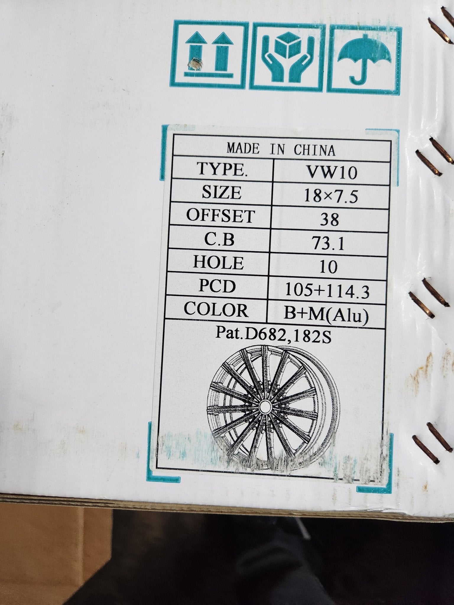 VELOCITY VW10 18X7.5 5X105 = 5X4.5 B+M (ALU) - Gun Hill Tire House (WTW - WHOLESALE TIRES & WHEELS)