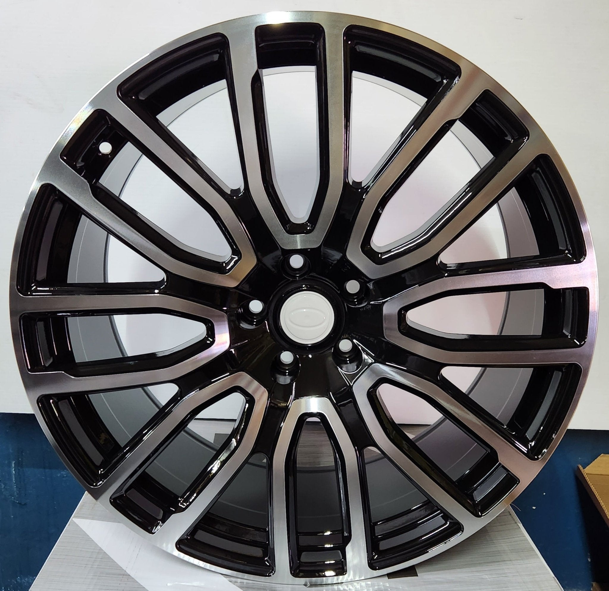 W793 22X9.5 5X120 BLACK MACHINED FACE - Gun Hill Tire House (WTW - WHOLESALE TIRES & WHEELS)