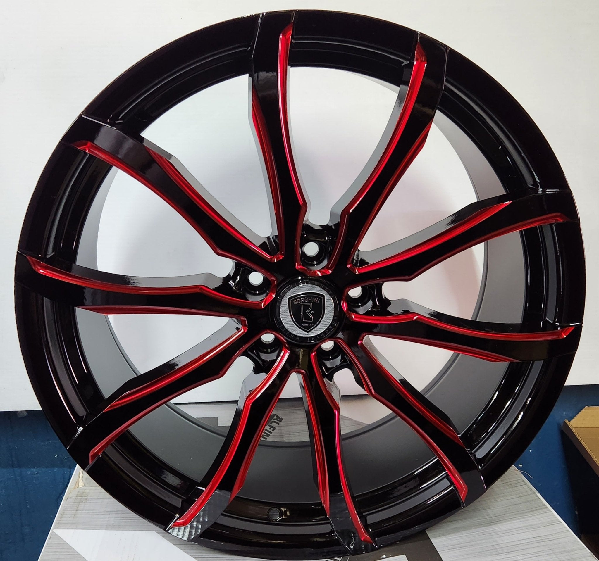 BORGHINI B32 - M 20X8.5 5X114.3 B+MW+TR3 - Gun Hill Tire House (WTW - WHOLESALE TIRES & WHEELS)