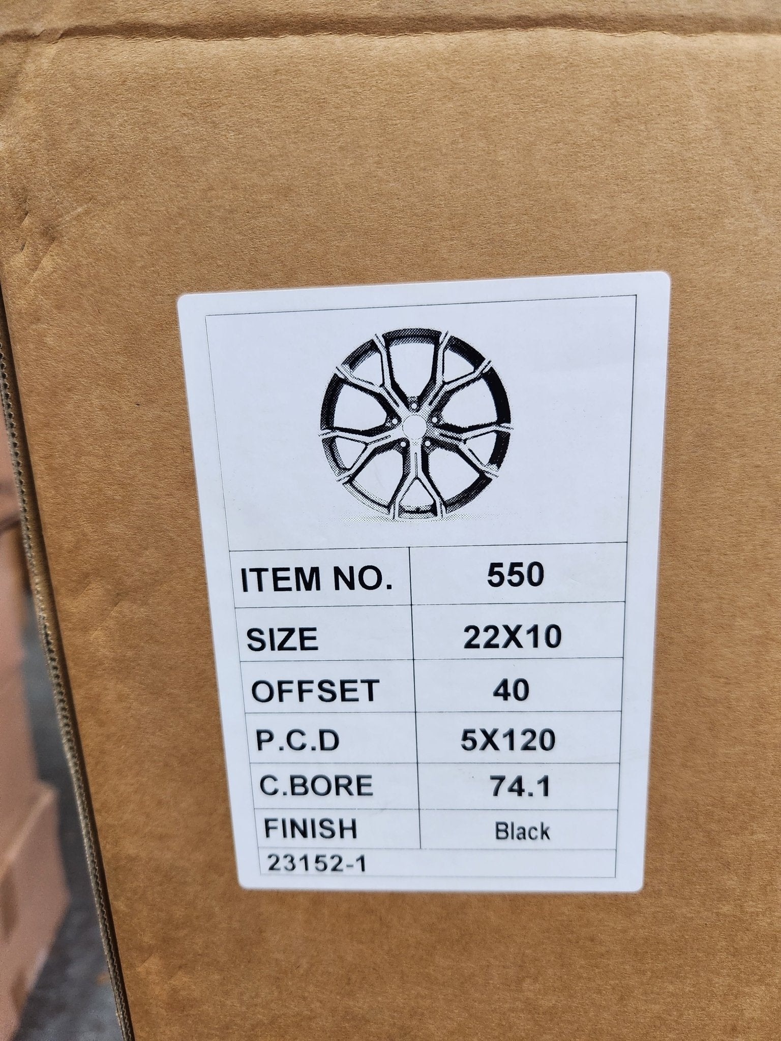 OE 5497 741M STYLE REP 22X10 5X120 PIANO BLACK - Gun Hill Tire House (WTW - WHOLESALE TIRES & WHEELS)