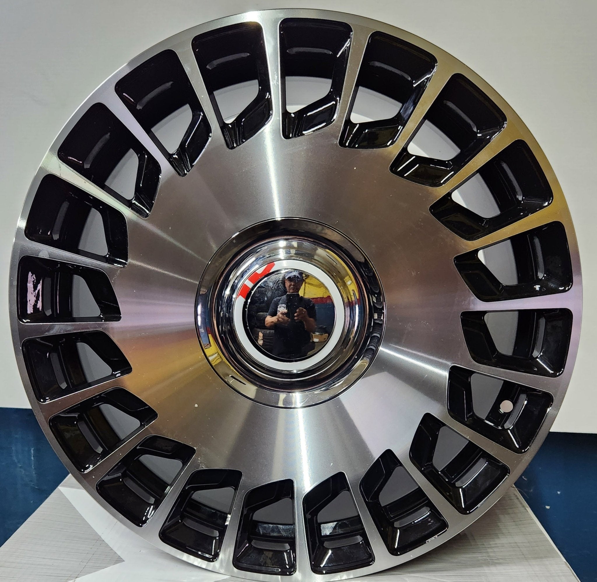 WHEELS OE - REW019 - 8 19x9.5 5x112 BLACK MACHINE FACE - Gun Hill Tire House (WTW - WHOLESALE TIRES & WHEELS)