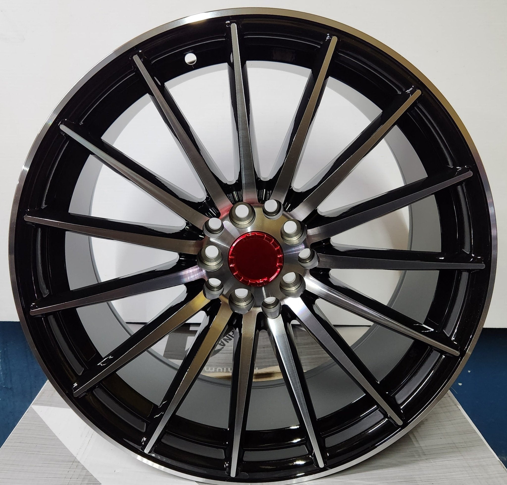 ZS - 84 VFS - 2 STYLE 18X8.0 5X100 5X114 PIANO BLACK MACHINED FACE - Gun Hill Tire House (WTW - WHOLESALE TIRES & WHEELS)