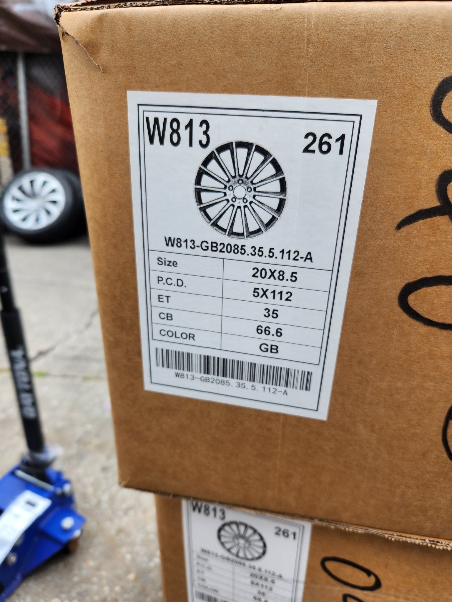 W813 20X9.5 5X112 GLOSS BLACK - Gun Hill Tire House (WTW - WHOLESALE TIRES & WHEELS)